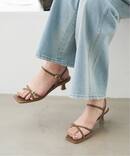 SLOBE レザークロスサンダル