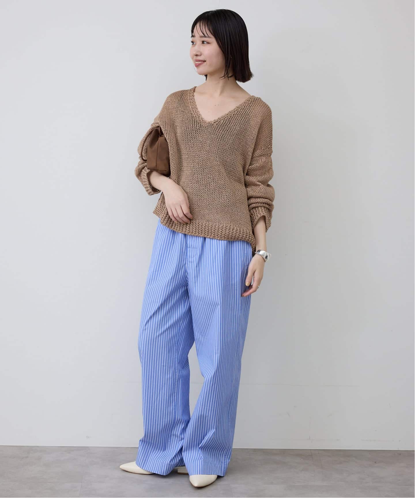 追加予約》SLOBE レザーフラットシューズ（レザーシューズ）｜SLOBE