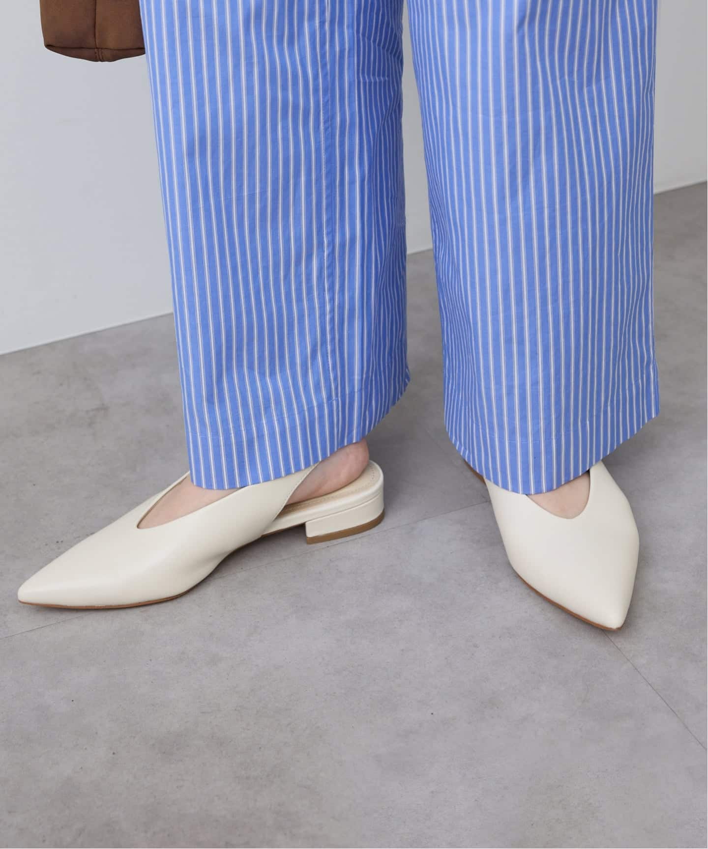 追加予約》SLOBE レザーフラットシューズ（レザーシューズ）｜SLOBE