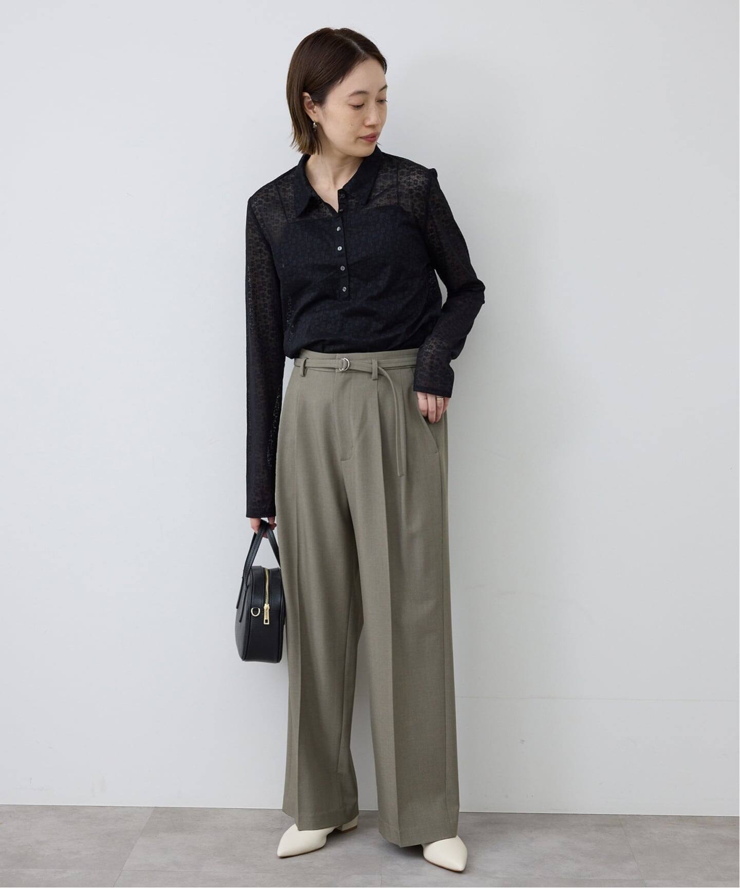 追加予約》SLOBE レザーフラットシューズ（レザーシューズ）｜SLOBE