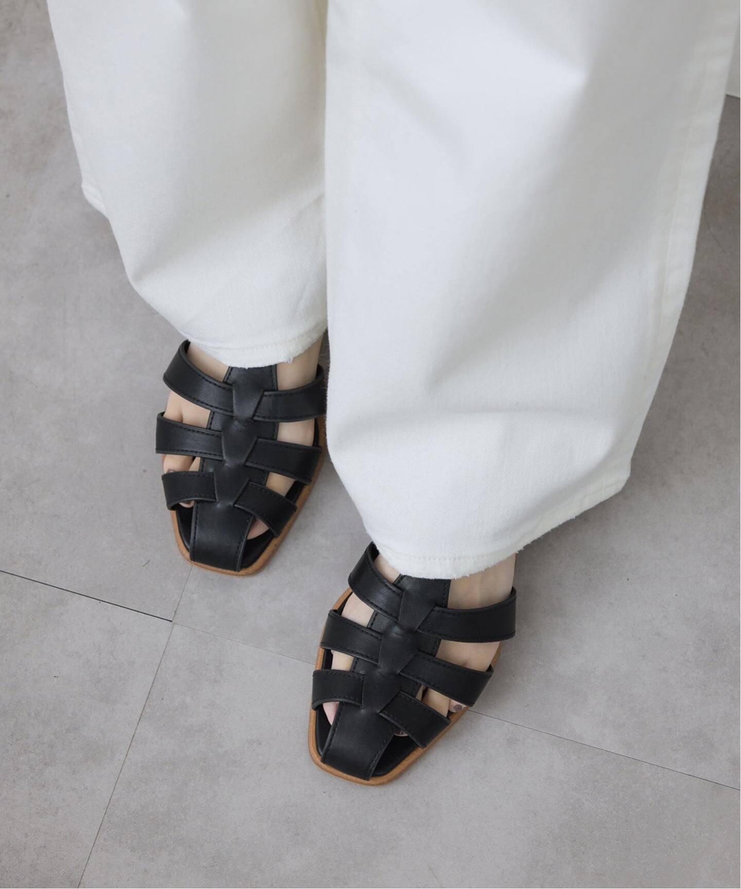 追加予約》SLOBE レザーグルカサンダル（サンダル）｜SLOBE IENA