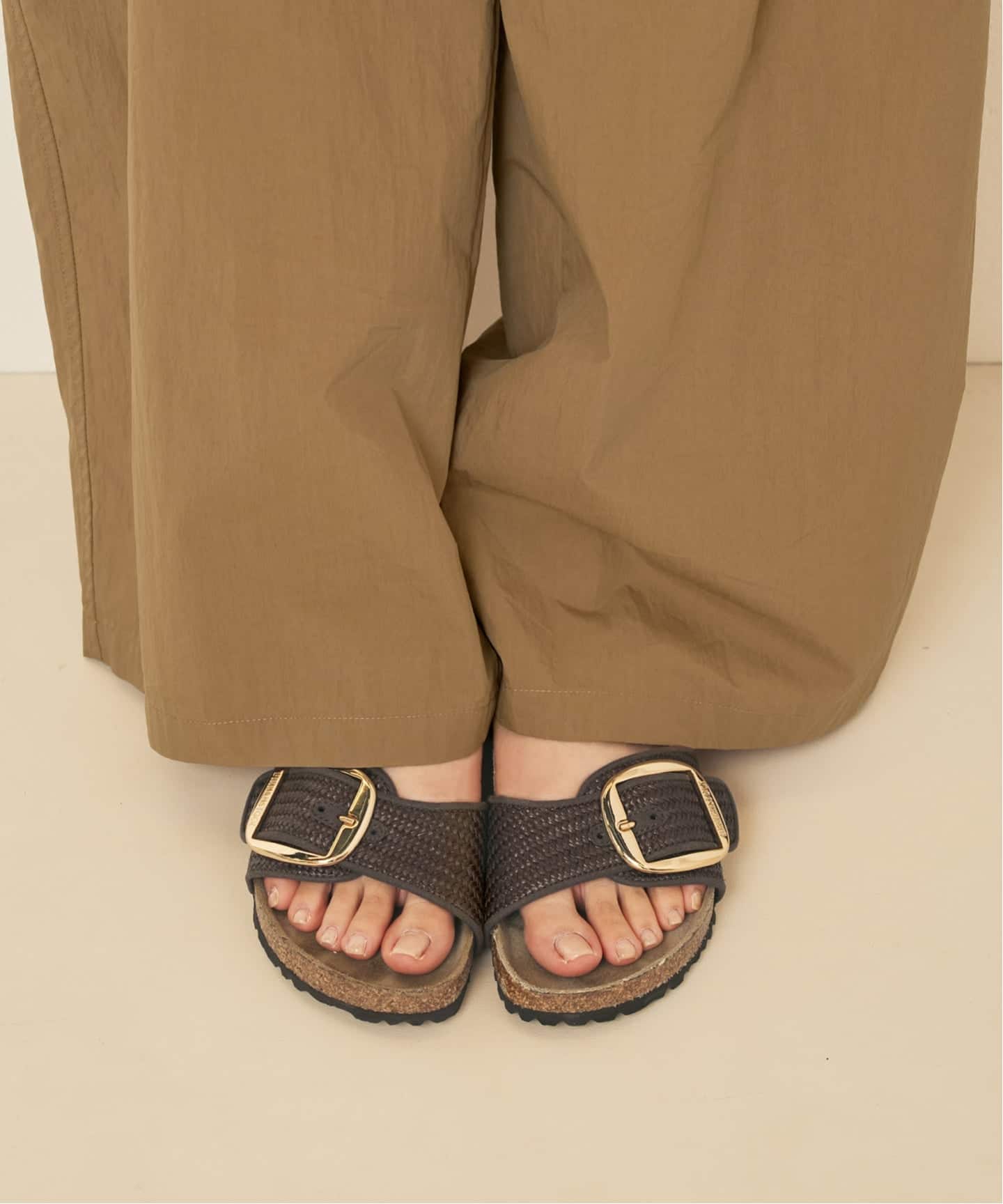 BIRKENSTOCK / ビルケンシュトック Madrid Big Buckle Raffia サンダル