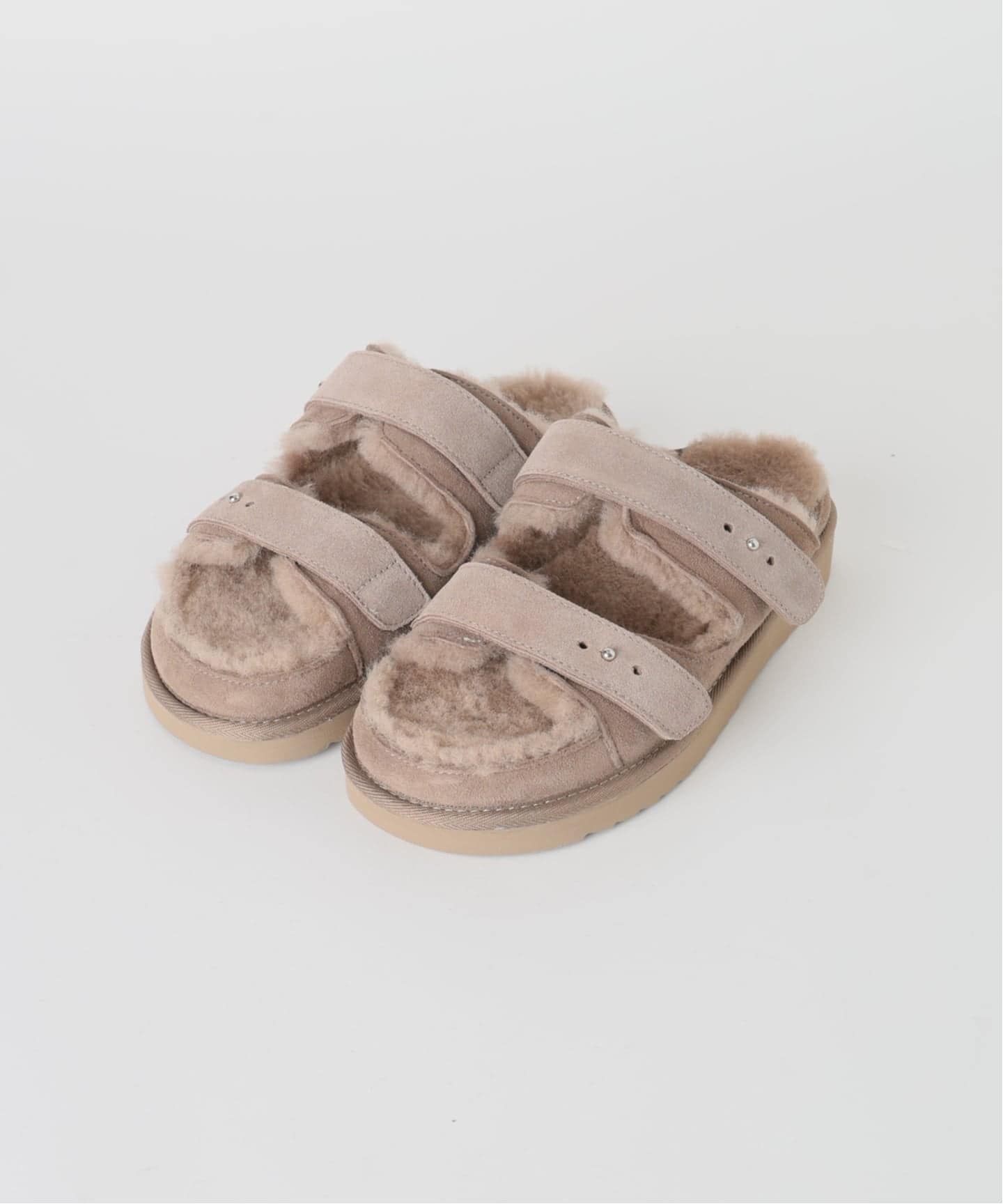 予約》CAMINANDO / カミナンド 別注 W STRAP FUR サンダル（サンダル