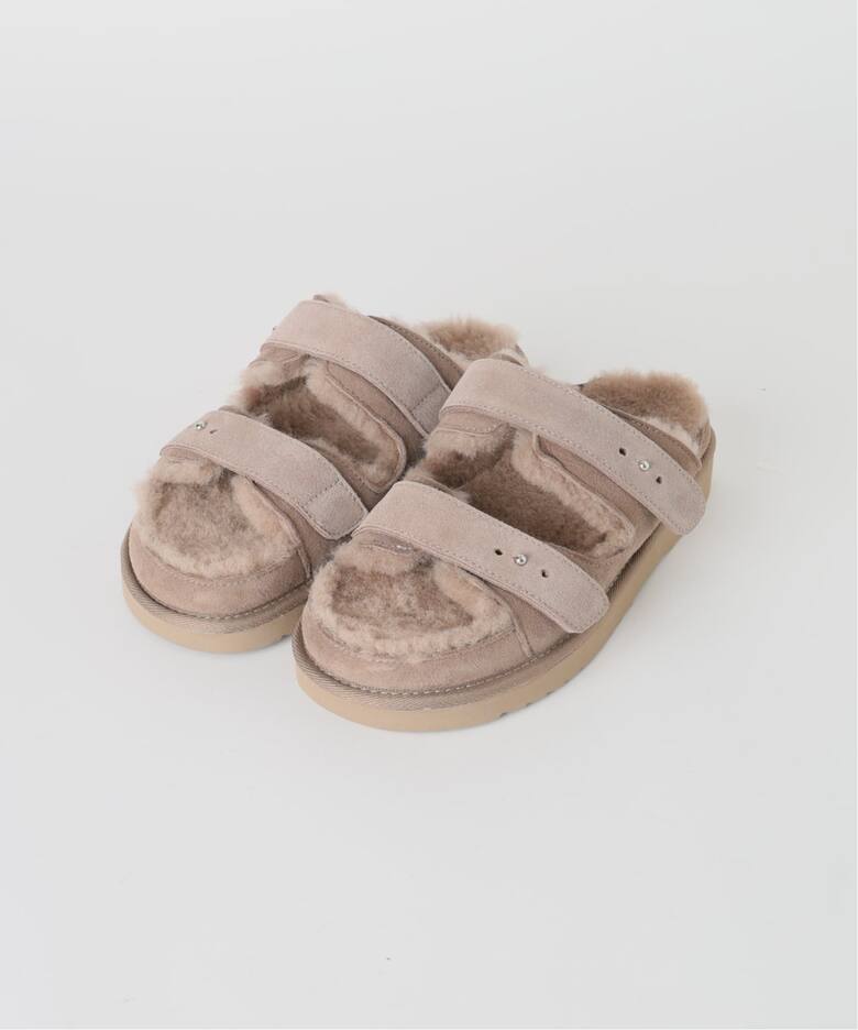 予約》CAMINANDO / カミナンド 別注 W STRAP FUR サンダル（サンダル 