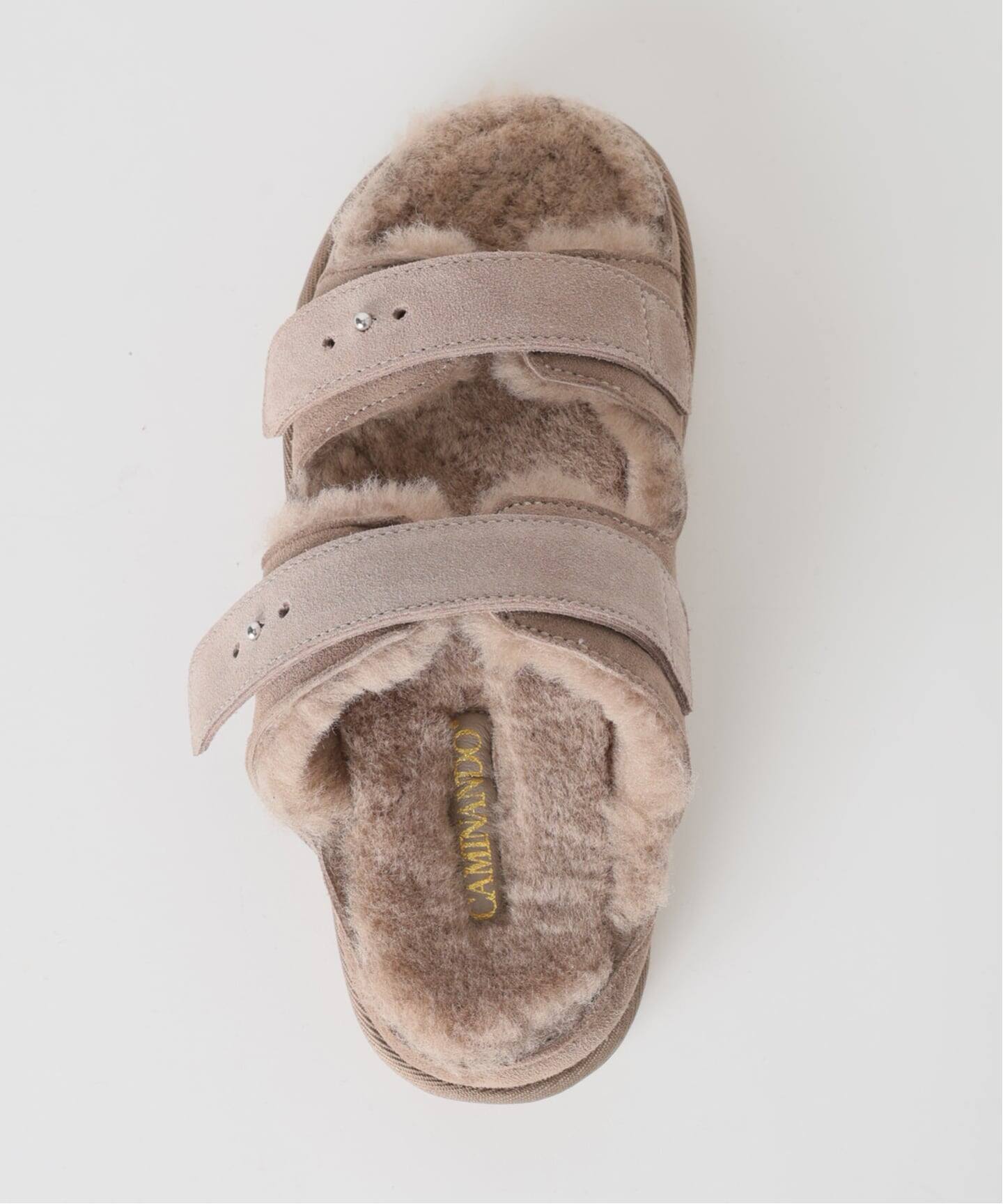 予約》CAMINANDO / カミナンド 別注 W STRAP FUR サンダル（サンダル