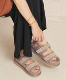 《予約》CAMINANDO / カミナンド 別注 W STRAP FUR サンダル