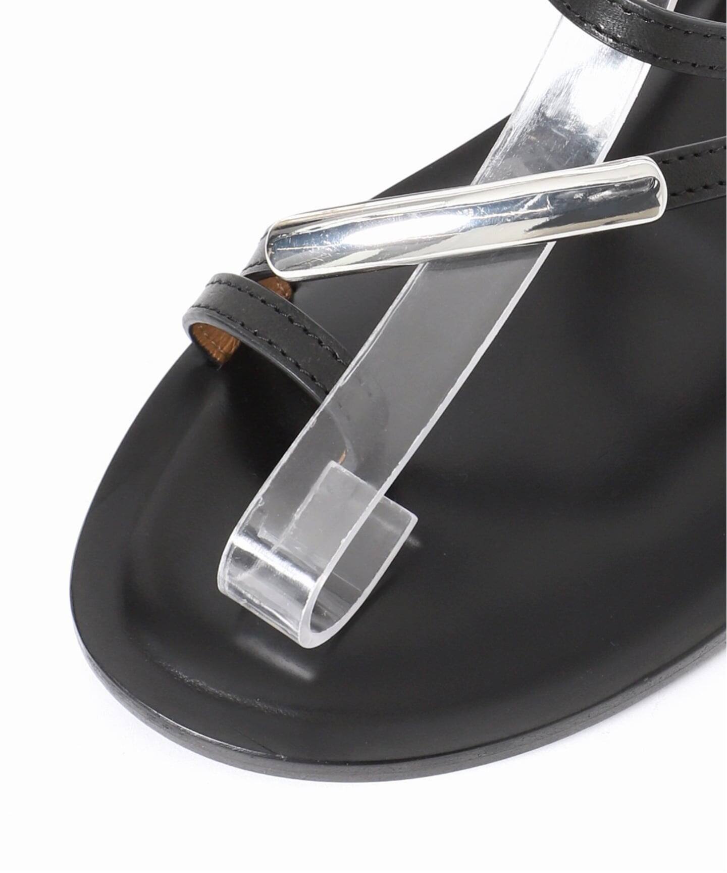 【Plage】 CORSO ROMA 別注 ミュール 38 新品未使用品 箱付き 予約》CORSO ROMA 9 / コルソローマ 別注 METAL LINE THONG サンダル