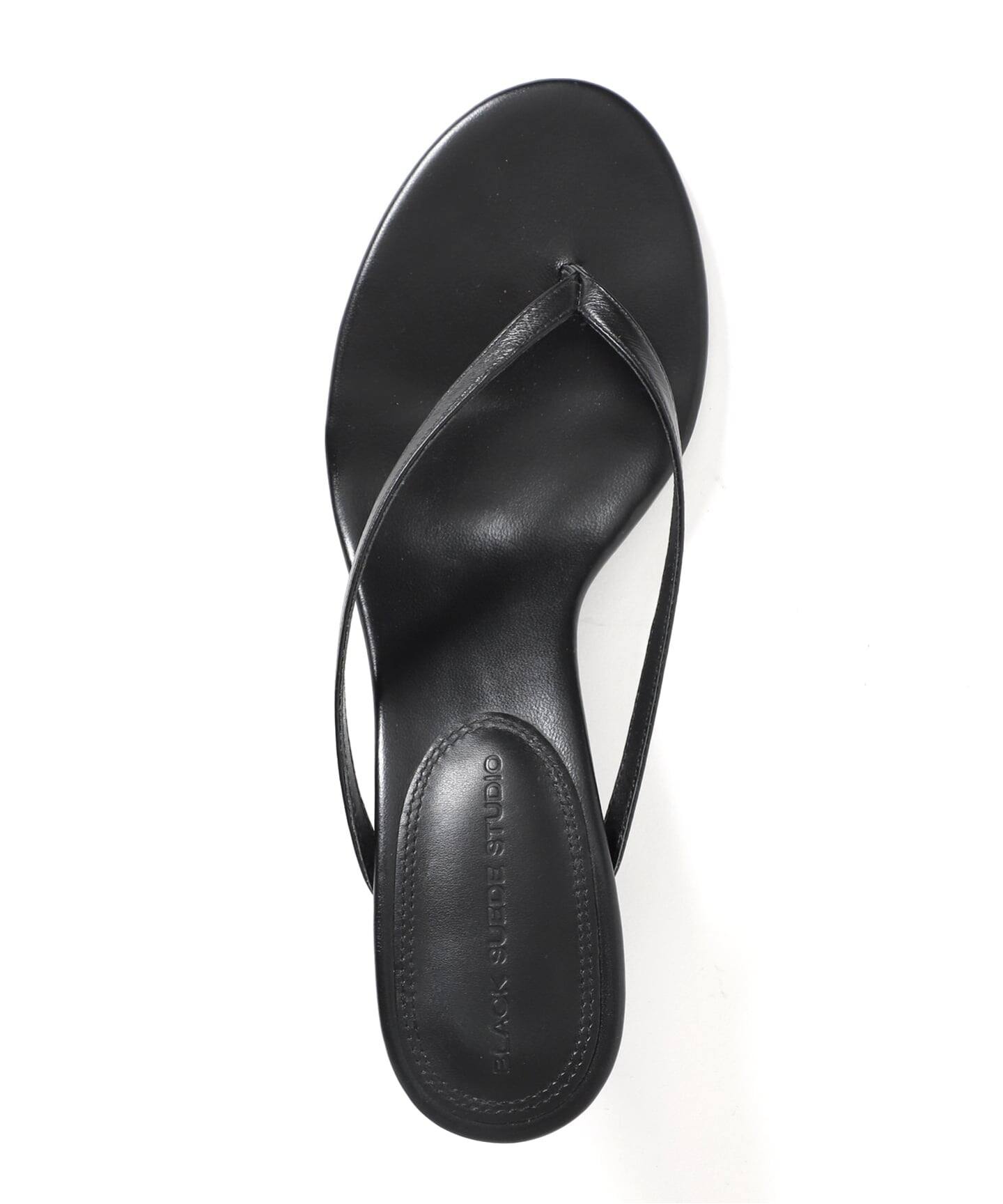 BLACK SUEDE STUDIO Round toe thong slipp サンダル（サンダル