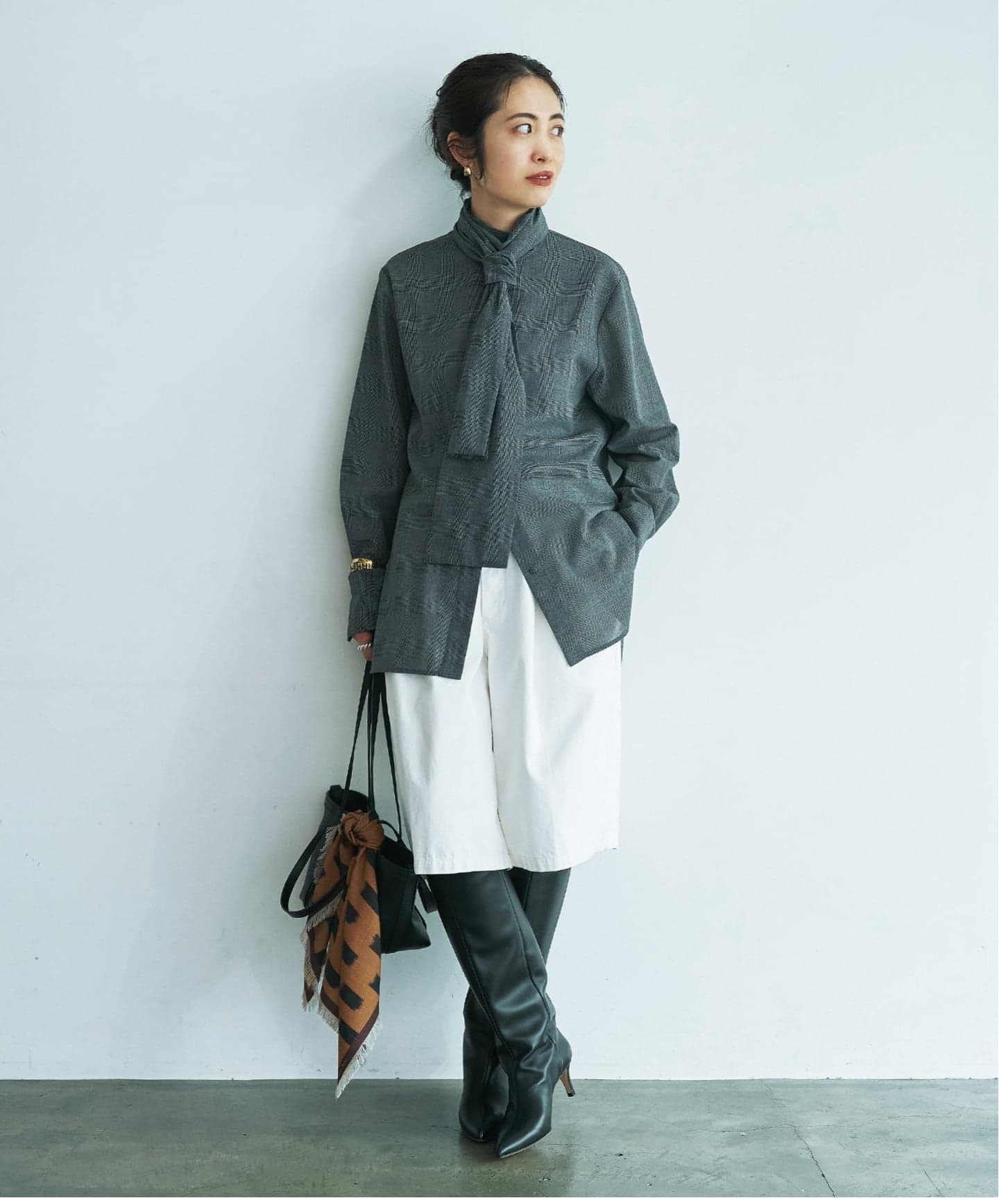 予約》NEBULONI.E ネブローニ Long Boots H;5.5cm Nappa 7719C AGU