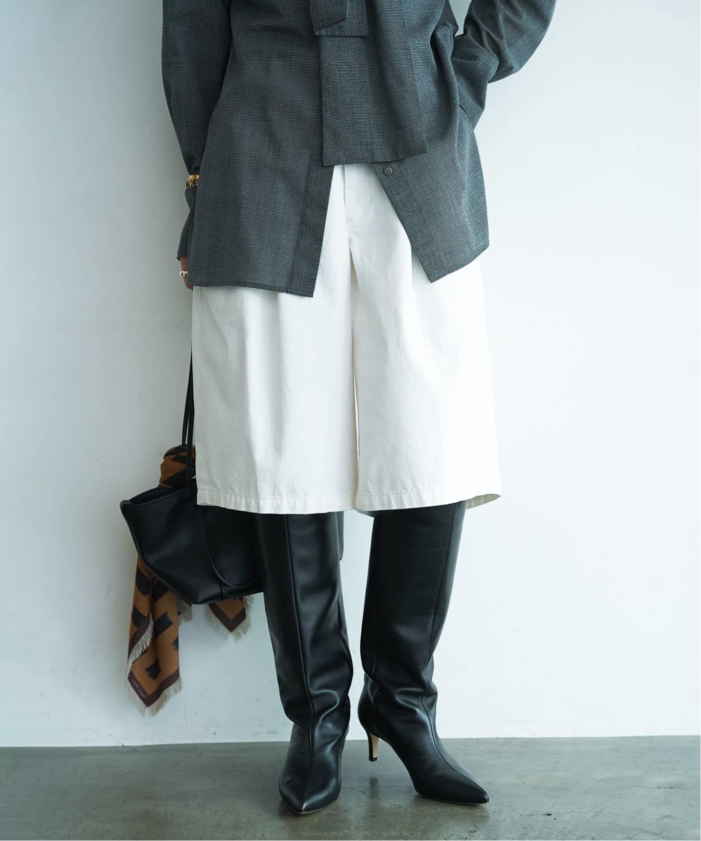 予約》NEBULONI.E ネブローニ Long Boots H;5.5cm Nappa 7719C AGU