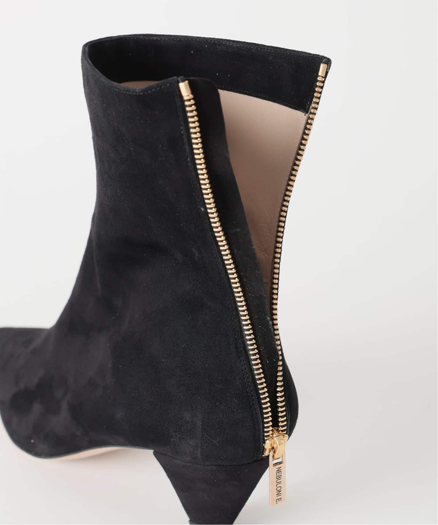 未使用 ネブローニ　NEBULONI E クロコ型押し ショートブーツ　36 予約》NEBULONI.E ネブローニ Back Zip Boots H;5cm Camo 7720C AGU