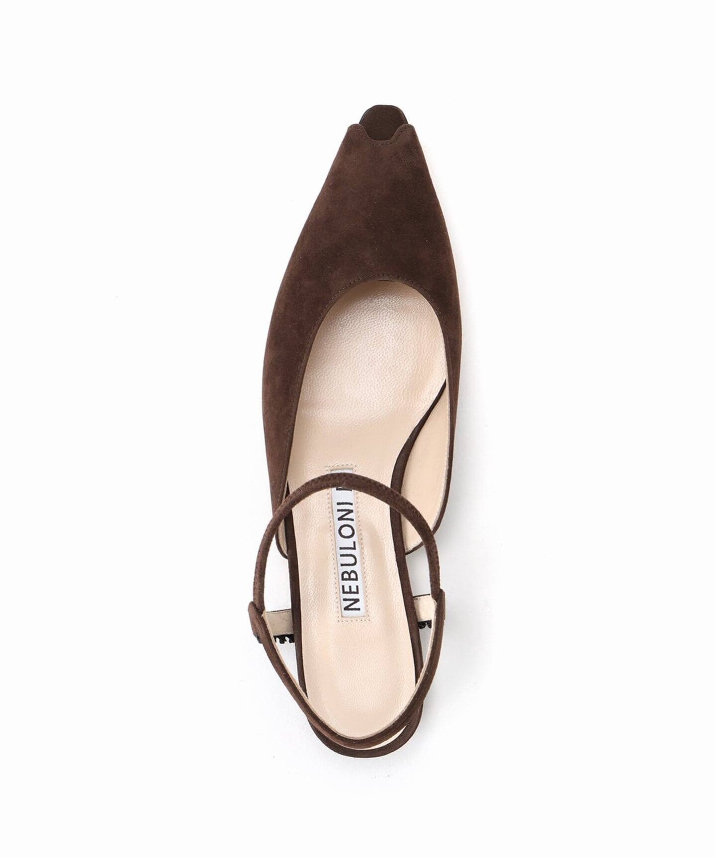 NEBULONI E ネブローニ シューズ 38 ブラウン レディース 予約》NEBULONI.E ネブローニ Flat Sandal H;2,2cm Camo 7624