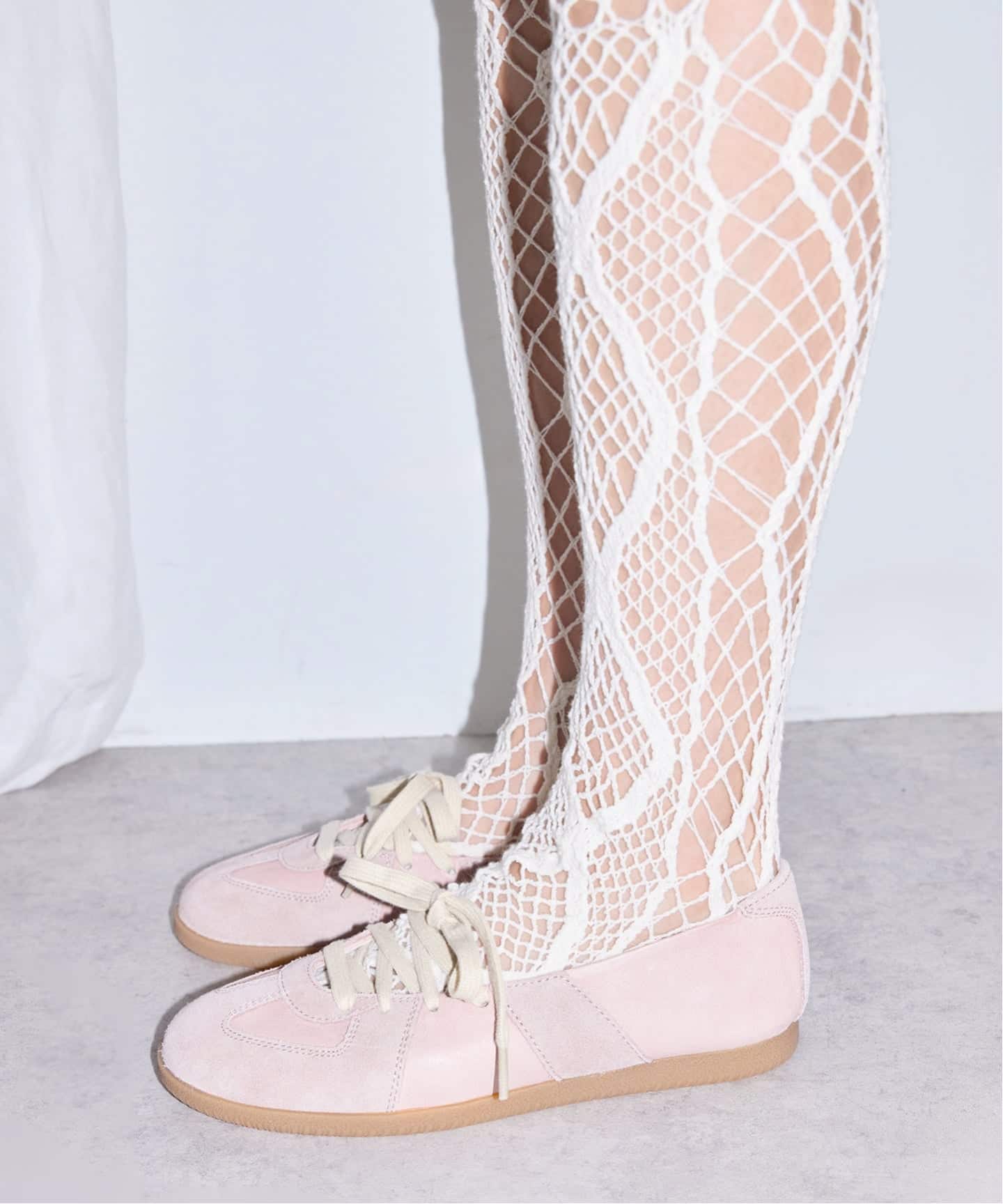 EUCHRONIA STRETCH LACE HIGHT SOCKS 262804：靴下（ソックス・靴下