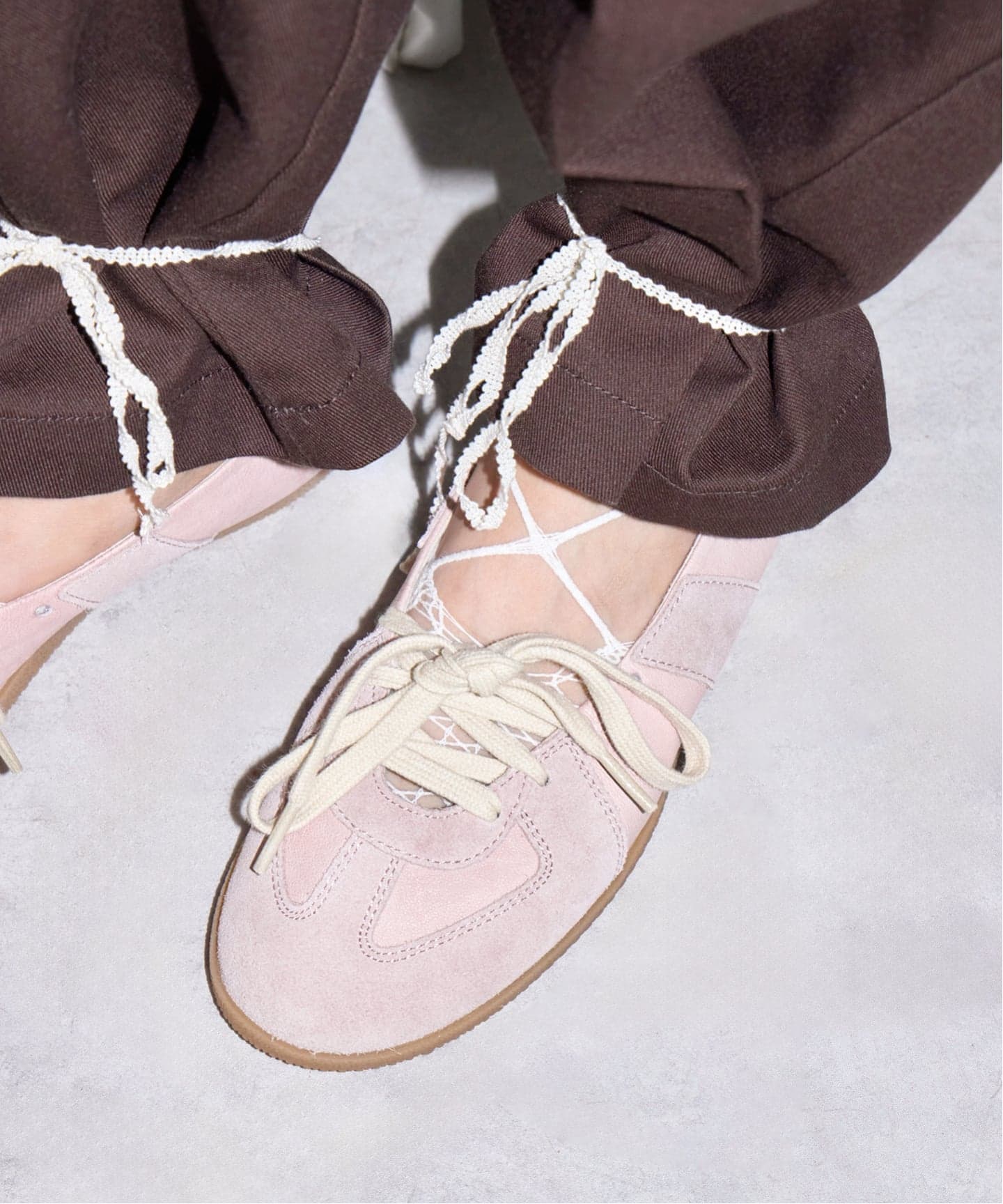 EUCHRONIA STRETCH LACE BALLET SOCKS 262807：靴下（ソックス・靴下