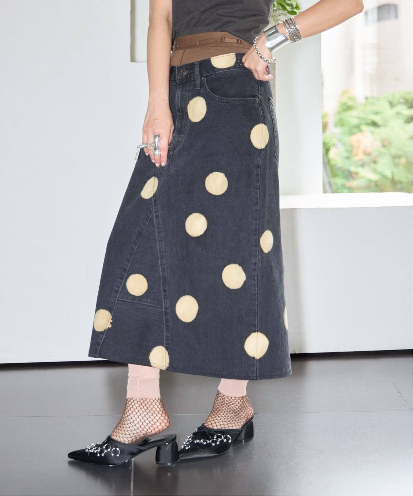 OVERNEATH NETCOMBO LEGGINGS091：レギンス（レギンス・スパッツ