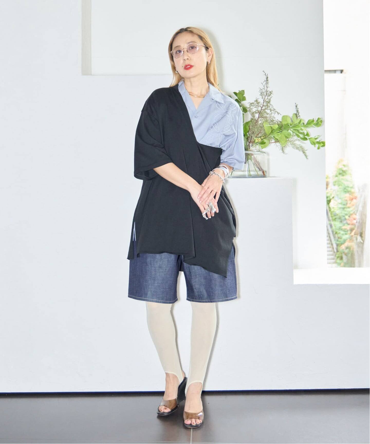 OVERNEATH NET LEGGINGS073：レギンス（レギンス・スパッツ