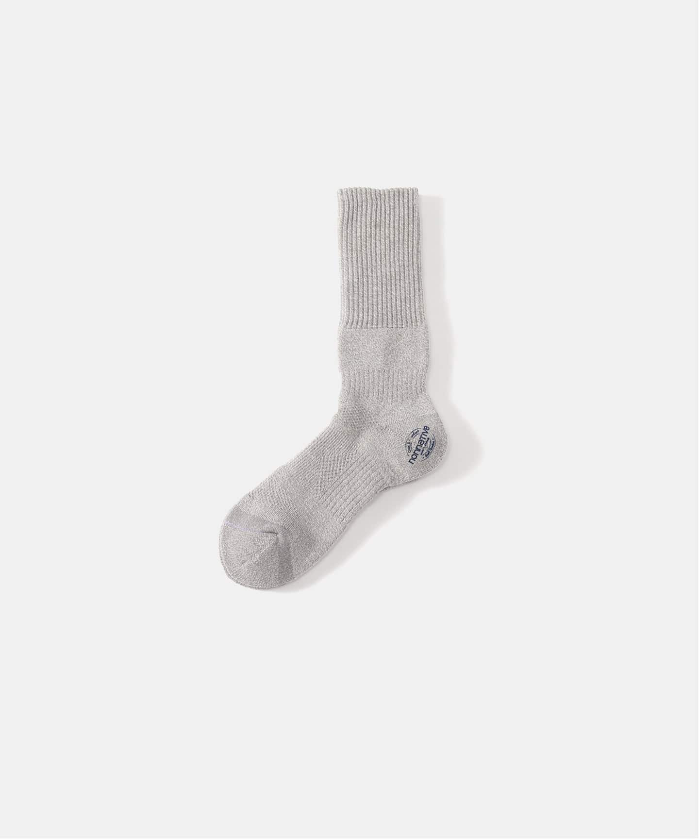 nonnative DWELLER SOCKS HI C/P/P WOVEN (GRAY)（ソックス・靴下