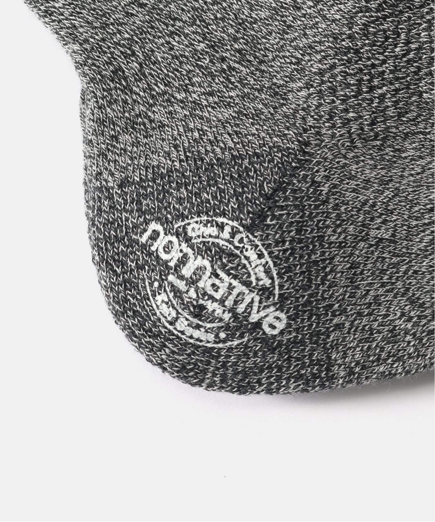 nonnative DWELLER SOCKS HI C/P/P WOVEN (CHARCOAL)（ソックス・靴下