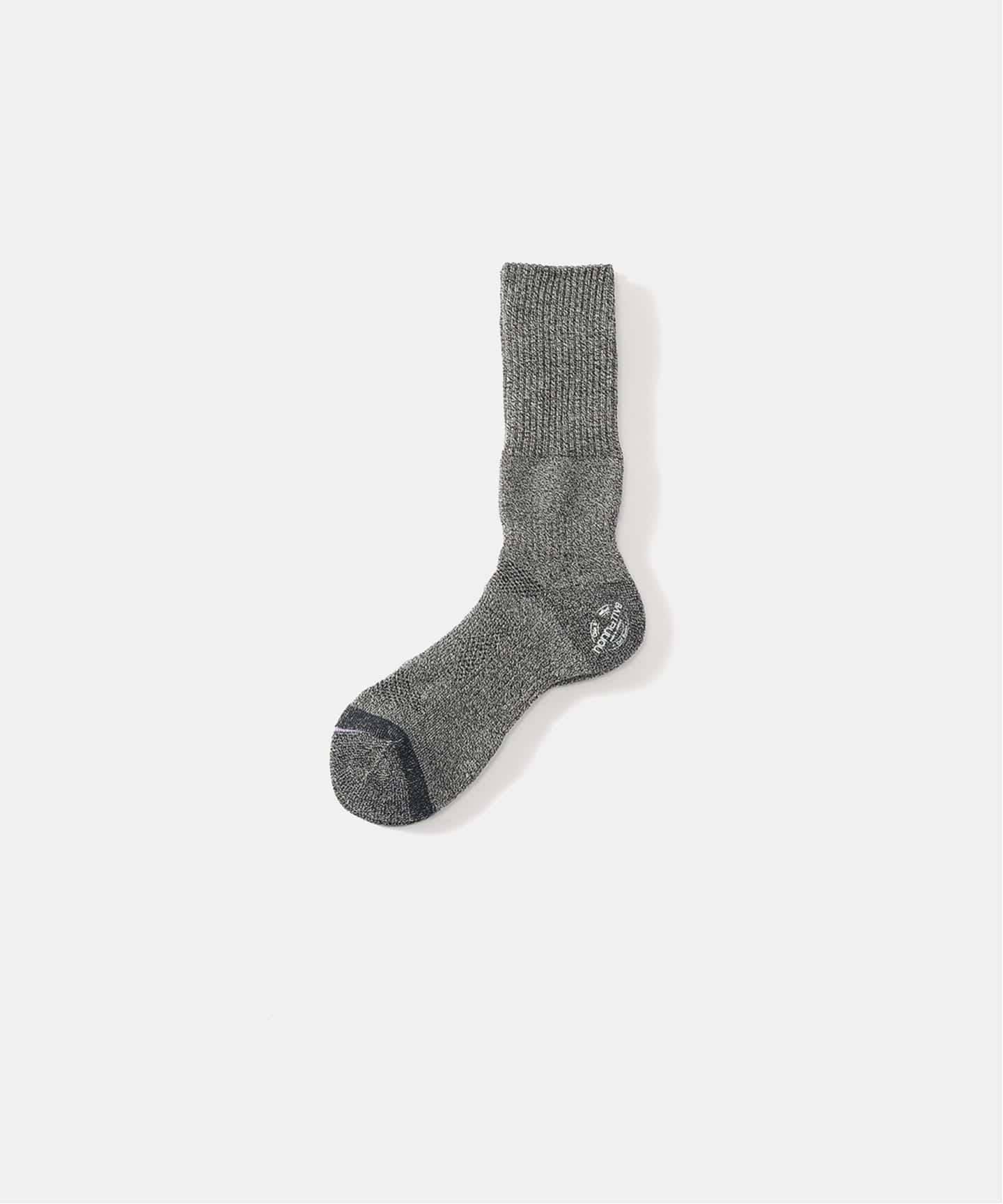 nonnative DWELLER SOCKS HI C/P/P WOVEN (CHARCOAL)（ソックス・靴下