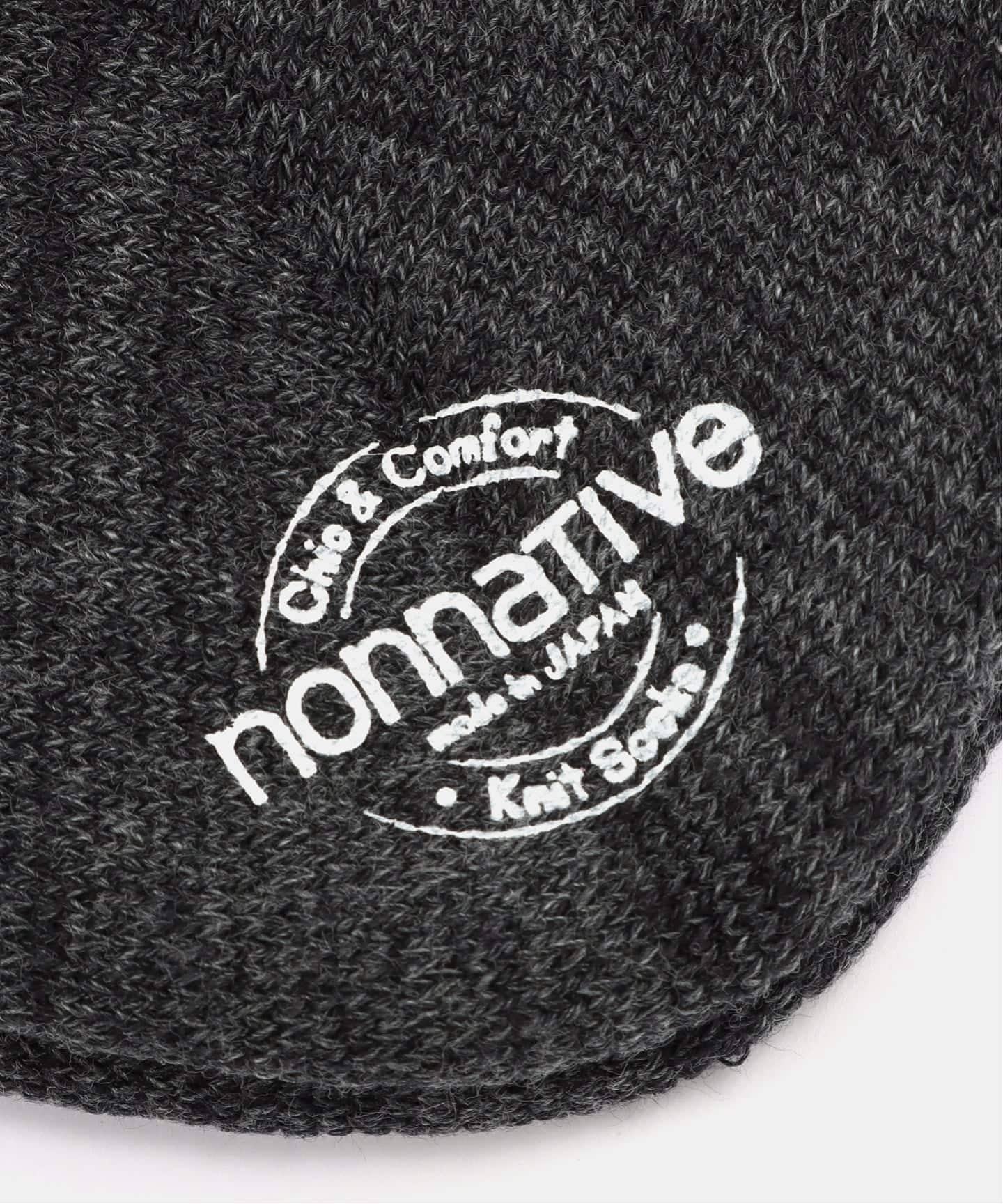 nonnative DWELLER SOCKS MID C/P/P WOVEN (CHARCOAL)（ソックス・靴下