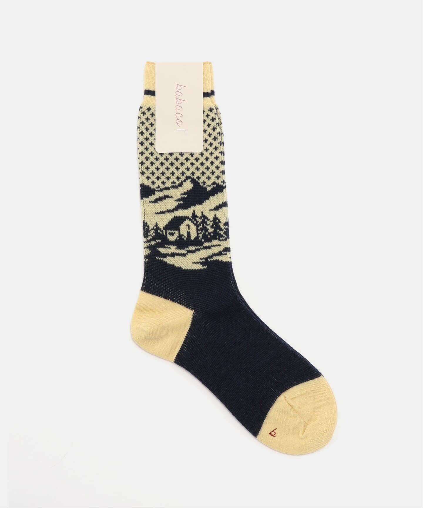 babaco/ババコ LANDSCAPE JACQUARD SOCKS（ソックス・靴下）｜THENIME