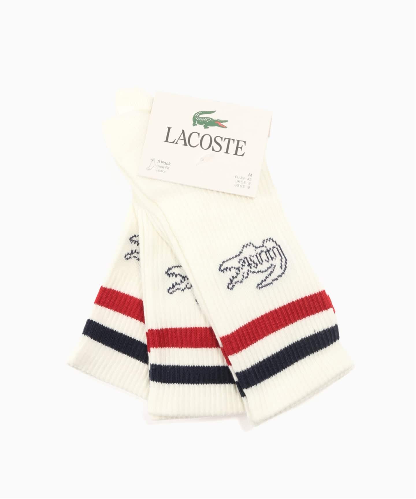 LACOSTE / ラコステ 3P Socks (Vintage Crew)（ソックス・靴下）｜417