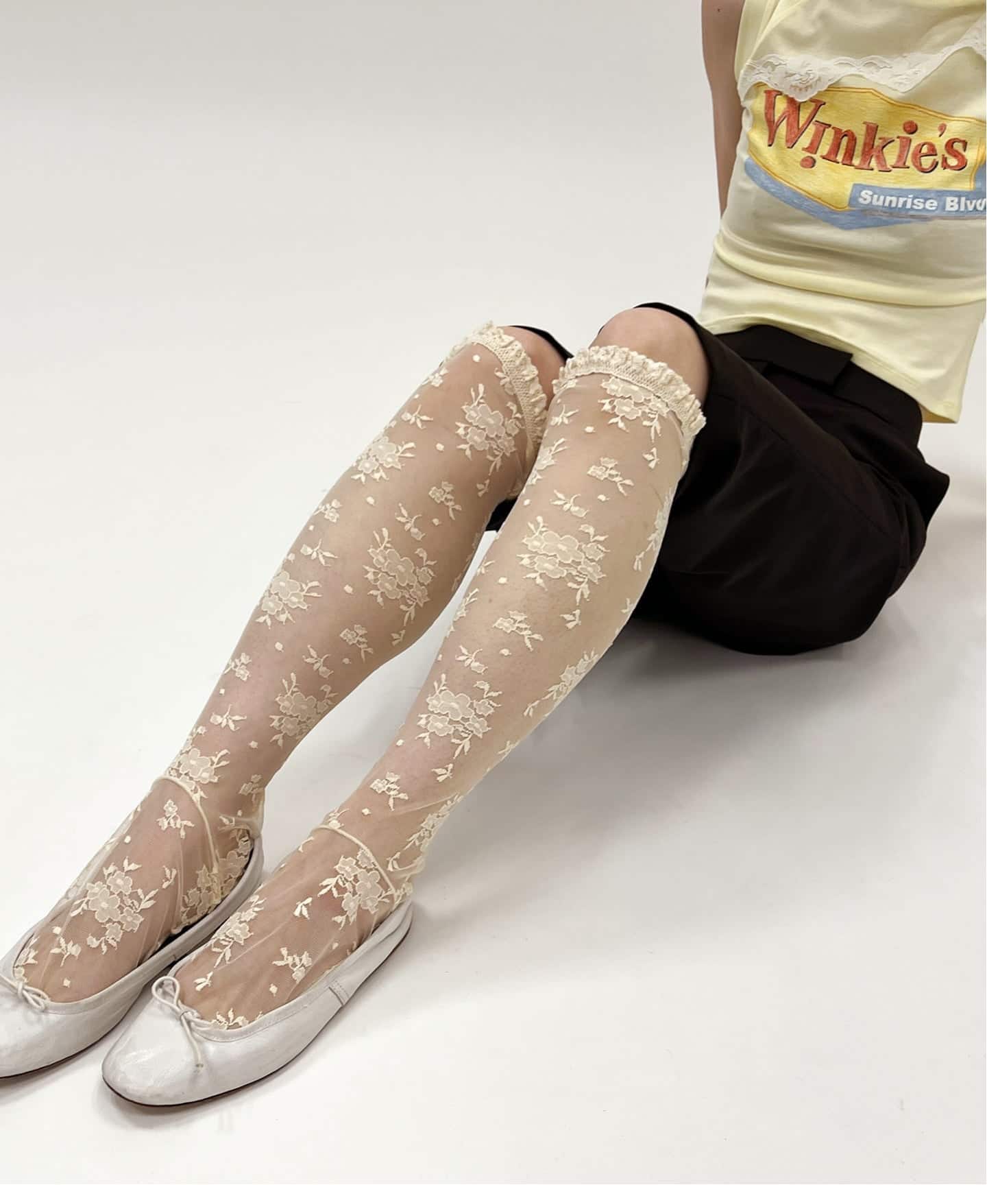 YUHAN WANG/ユハン ワン】lace socks（ソックス・靴下）｜EDIT.FOR