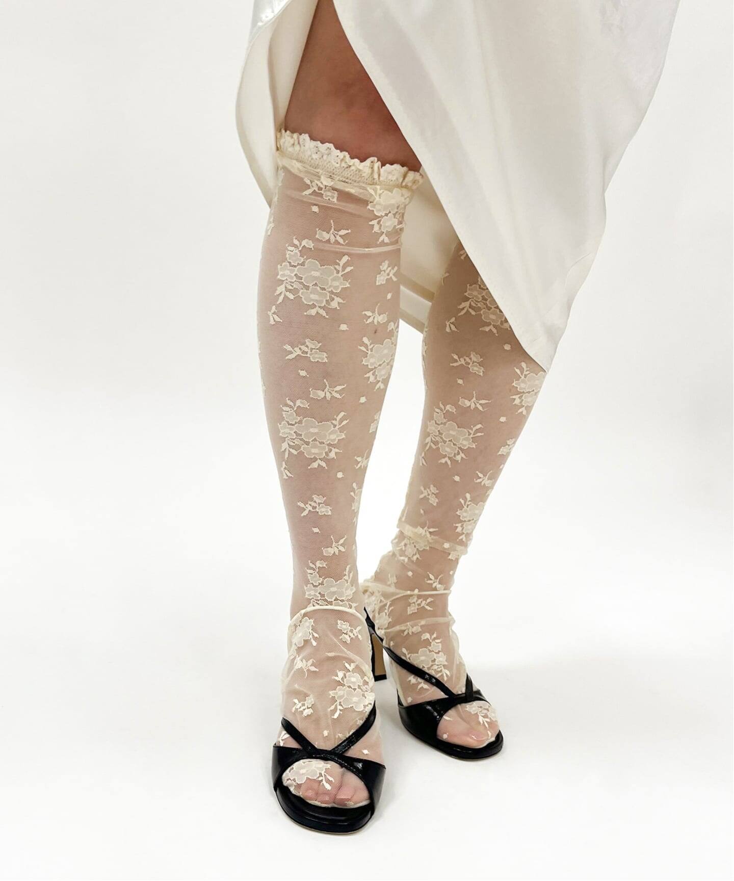 YUHAN WANG/ユハン ワン】lace socks（ソックス・靴下）｜EDIT.FOR