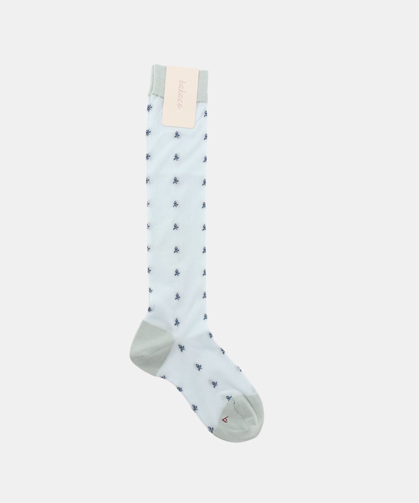 babaco/ババコ】Tiny Flower Sheer Knee High Socks（ソックス・靴下
