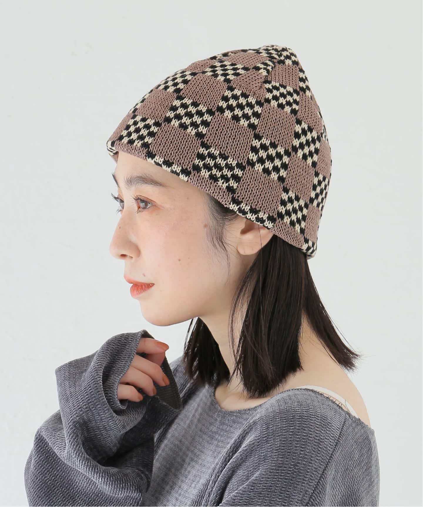 La Maison de Lyllis NUBI 2261005：ニットキャップ（ニットキャップ