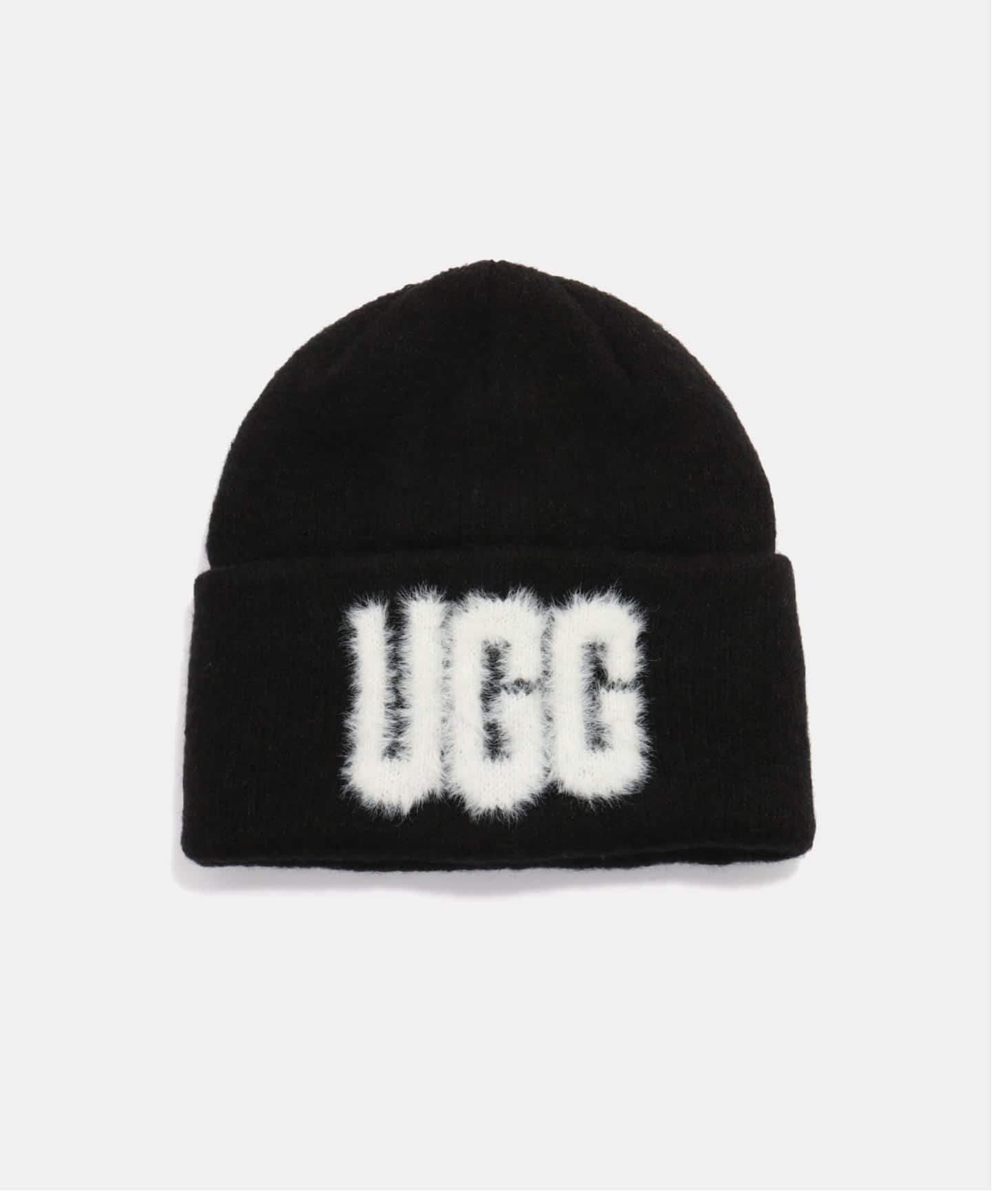 UGG U FUZZY UGG LOGO BEANIE 105248（ニットキャップ・ビーニー