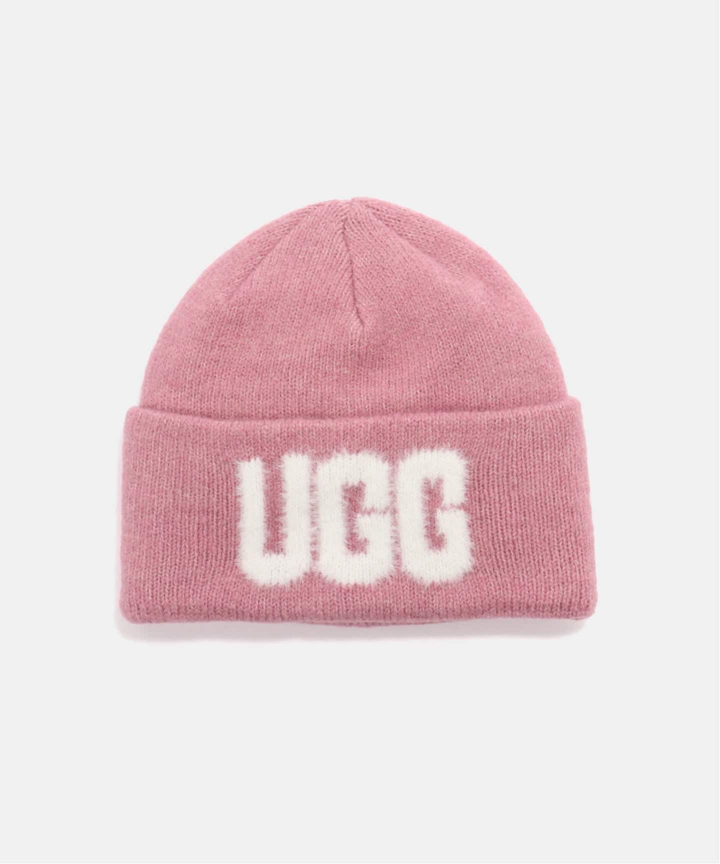 UGG U FUZZY UGG LOGO BEANIE 105248（ニットキャップ・ビーニー