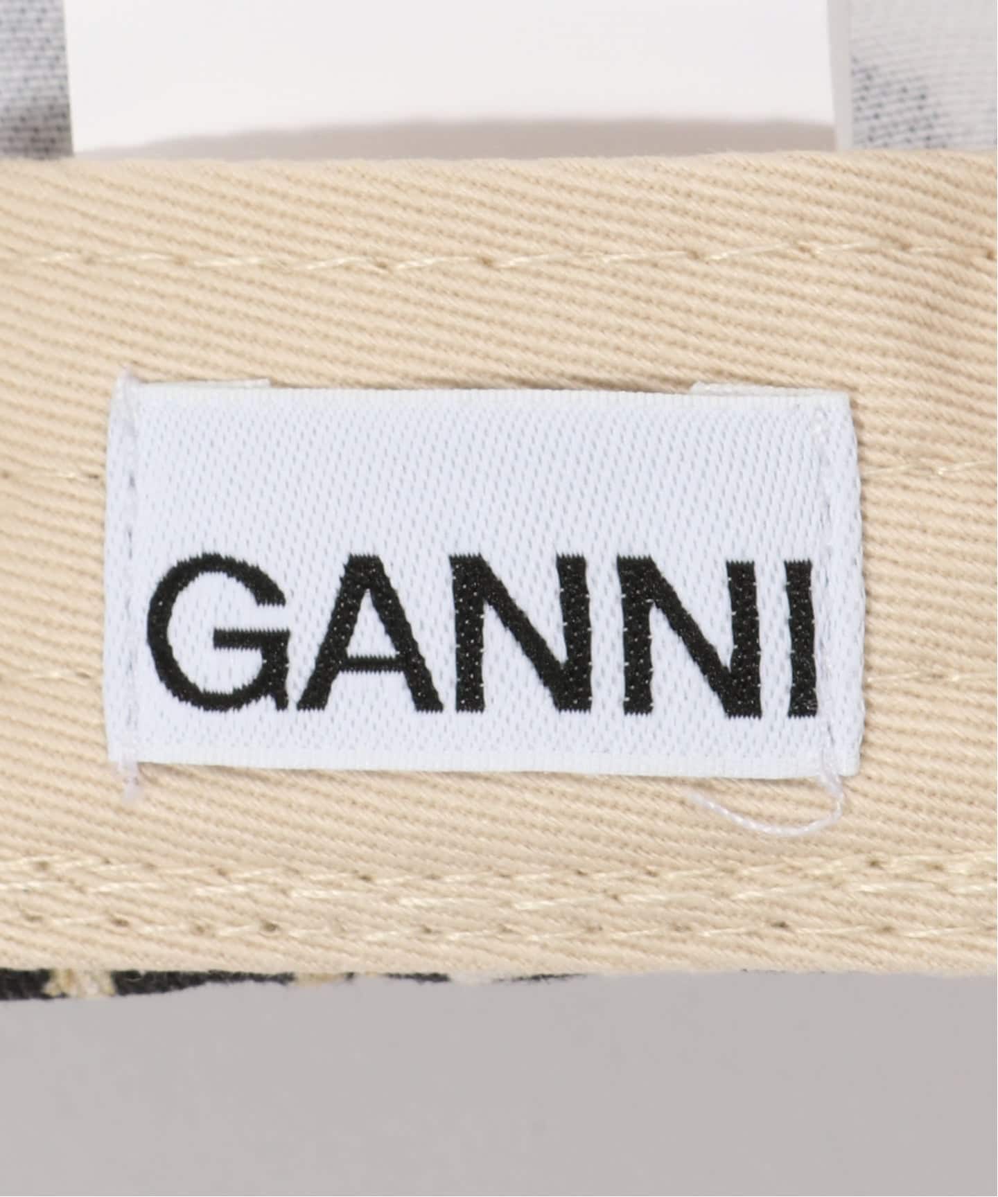 GANNI / ガニー Washed Cotton Canvas Cap Leo Emb（キャップ）｜PULP