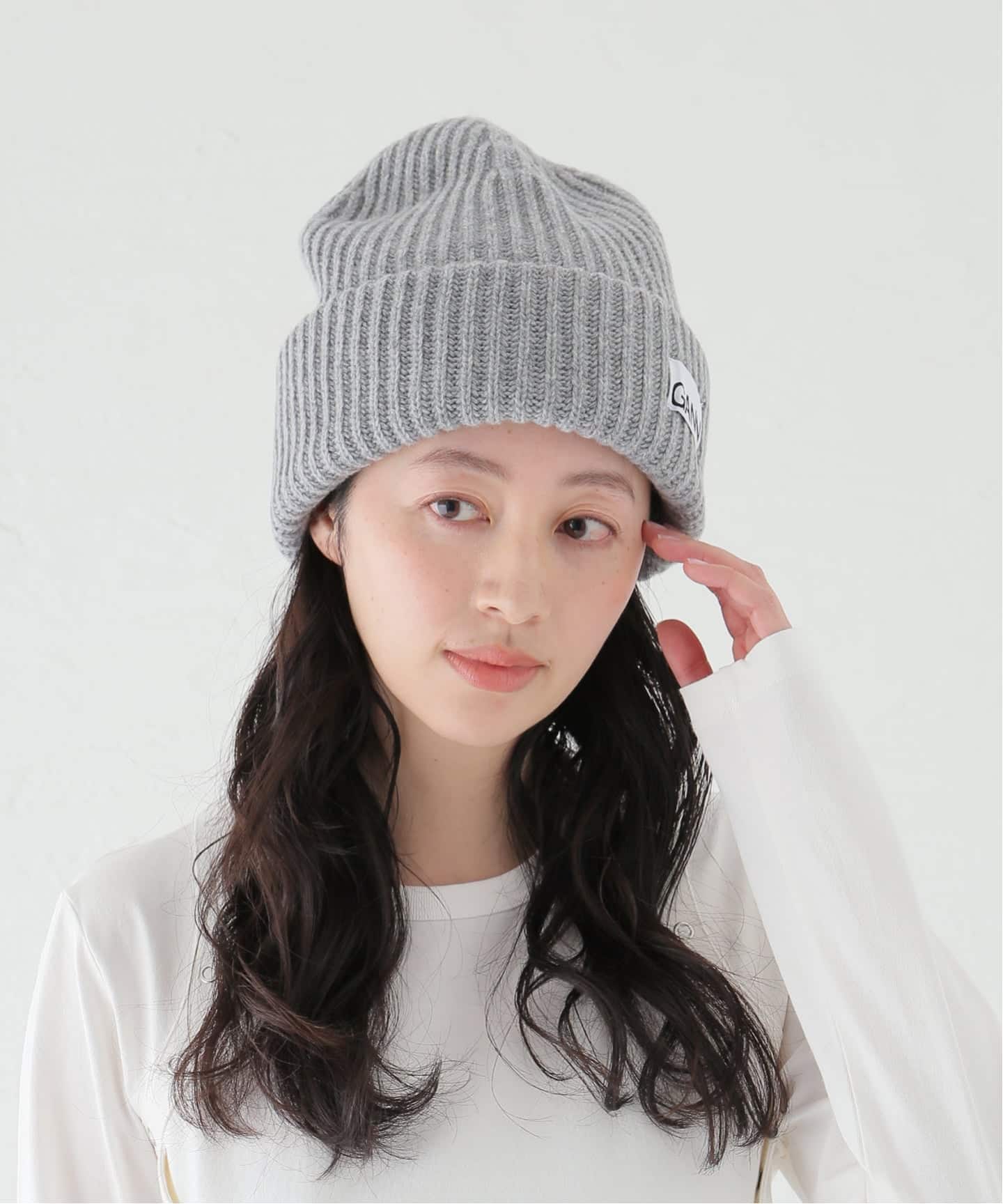 GANNI / ガニー Structured Rib Beanie（ニットキャップ・ビーニー