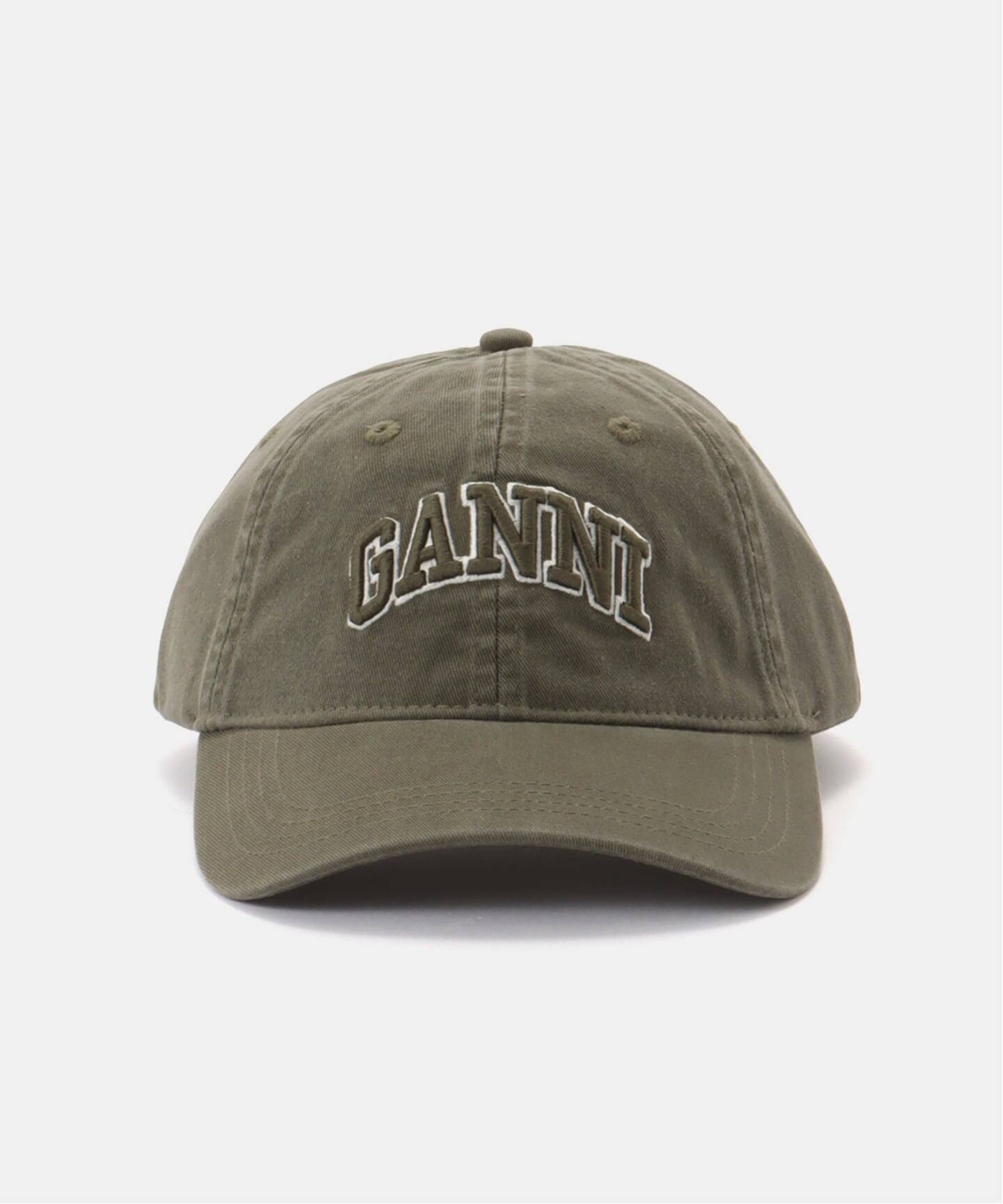 GANNI / ガニー Washed Cotton Canvas Cap Emb（キャップ）｜PULP