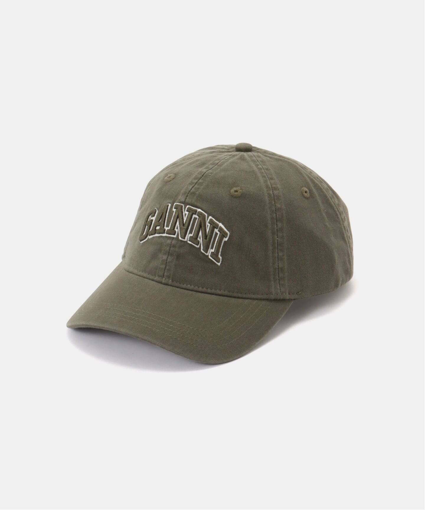 GANNI / ガニー Washed Cotton Canvas Cap Emb（キャップ）｜PULP