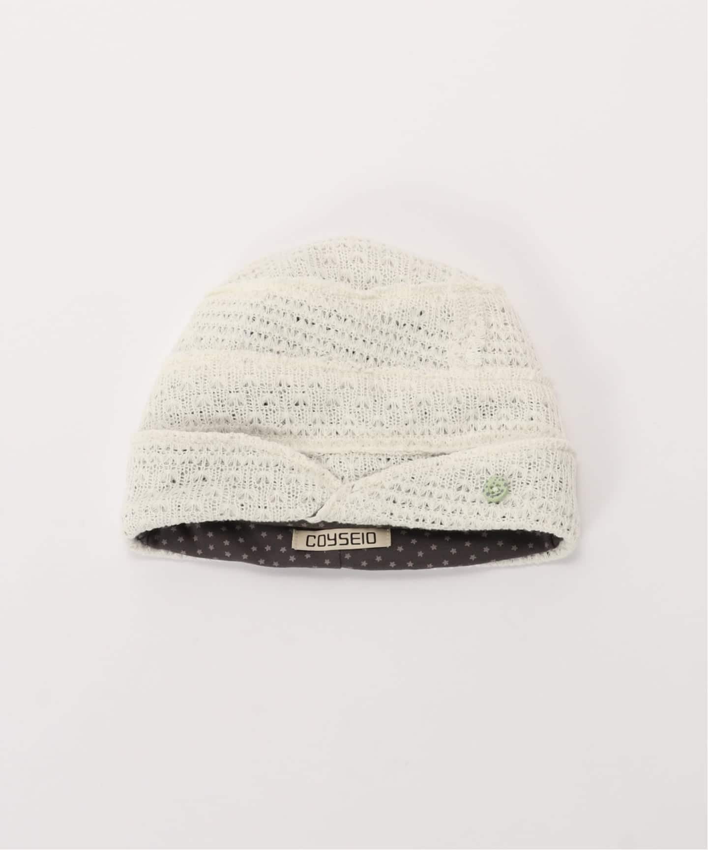 coyseio ROUGH STAR REVERSIBLE BEANIE グレー Coyseio Rough Star Reversible Beanie - Grey | 하이츠스토어