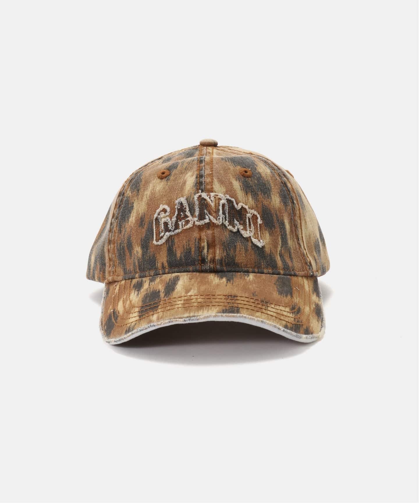 GANNI / ガニー Washed Cotton Print Canvas Cap（キャップ）｜PULP