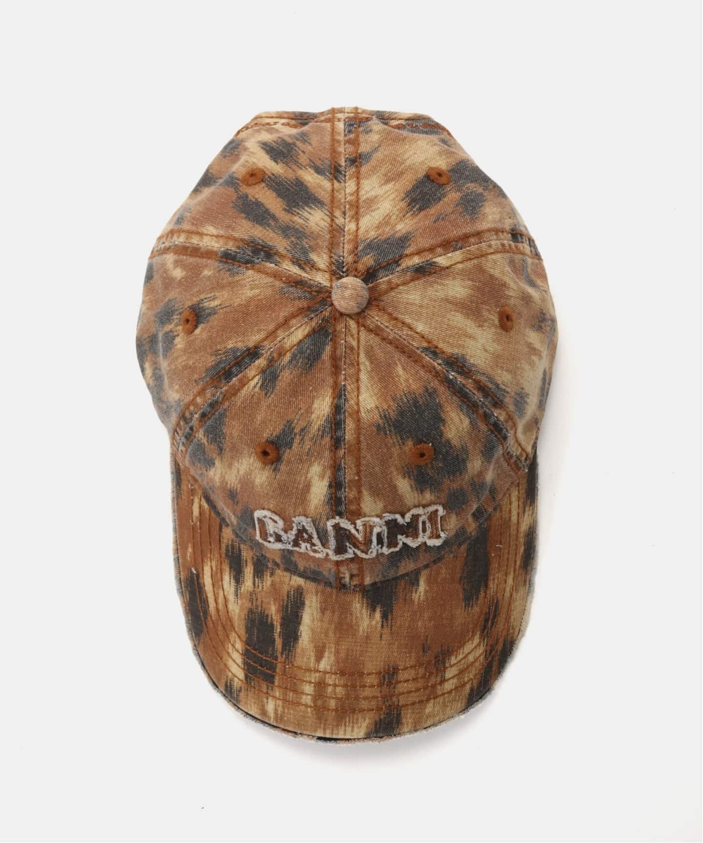 GANNI / ガニー Washed Cotton Print Canvas Cap（キャップ）｜PULP