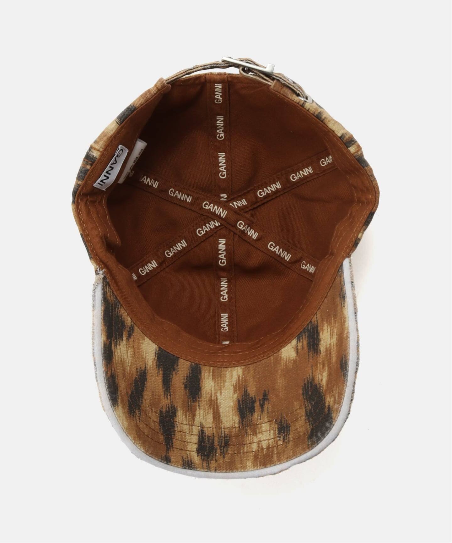 GANNI / ガニー Washed Cotton Print Canvas Cap（キャップ）｜PULP