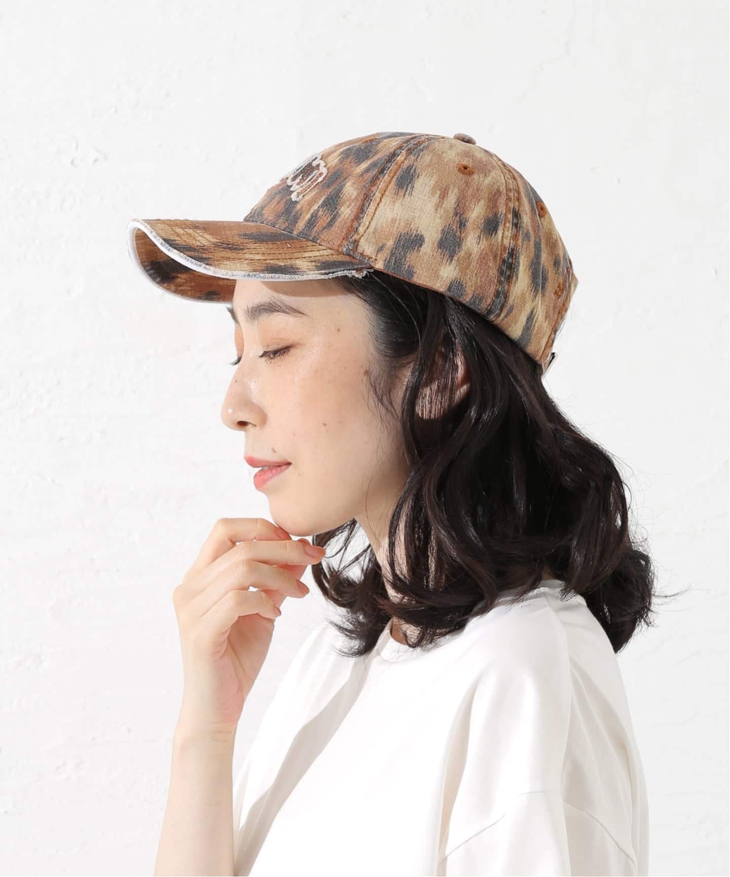 GANNI / ガニー Washed Cotton Print Canvas Cap（キャップ）｜PULP