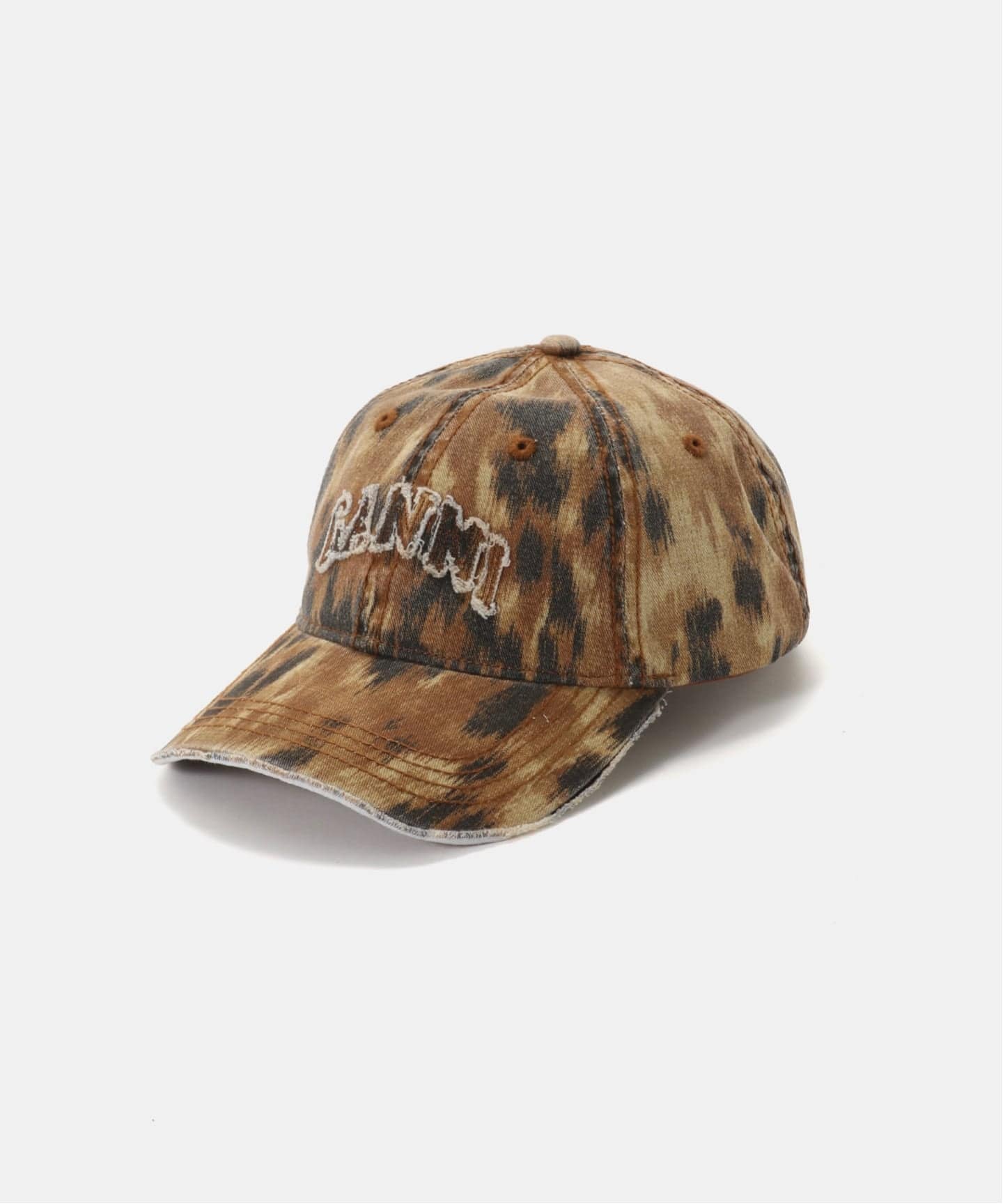 GANNI / ガニー Washed Cotton Print Canvas Cap（キャップ）｜PULP