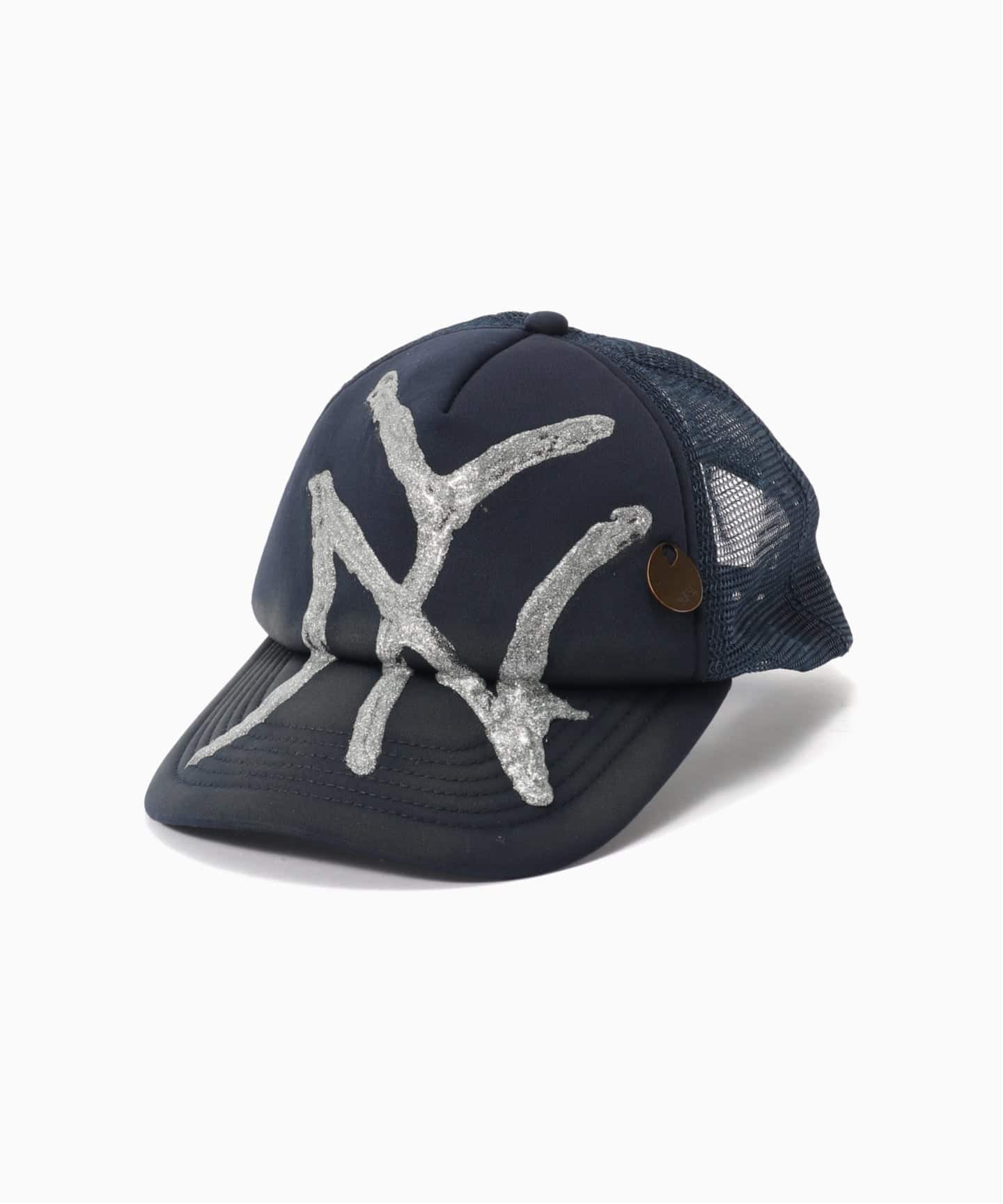 SILENT BY DAMIR DOMA キャップ　グレー　ネイビー Silver Dolphins Navy Submarine Silent Service Washed Cap