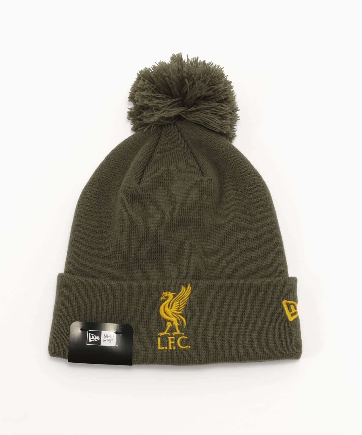 Liverpool FC 公式 ニット帽 新品未使用 NEW ERA / ニューエラ】SEASONAL CUFF POM BEANIE LIVPOL（ニット