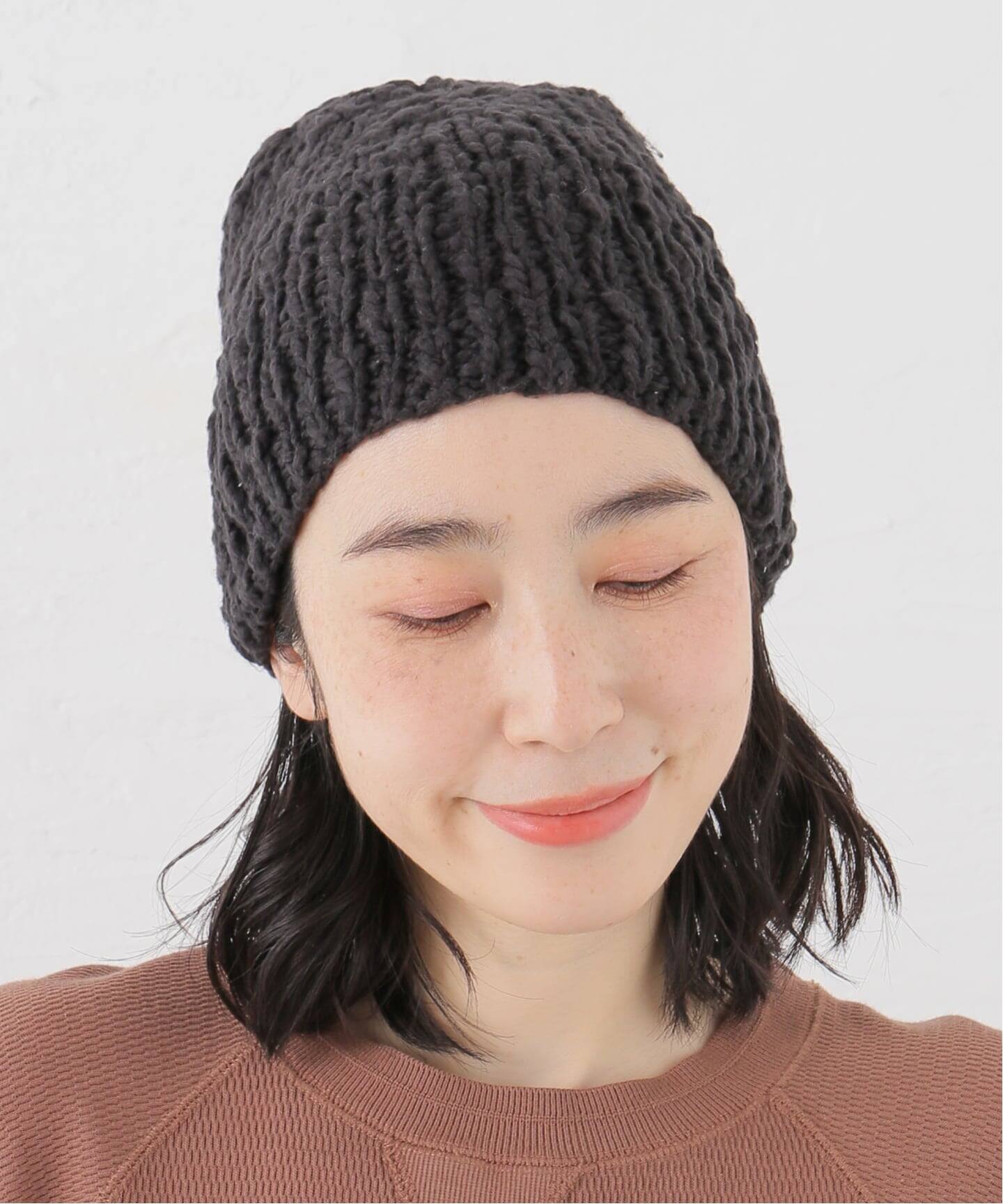 ジャーナルスタンダード　Revis スカシアミビーニー アイボリー ジャーナルスタンダード JOURNAL STANDARD 【REVIS/レビス】 スカシ