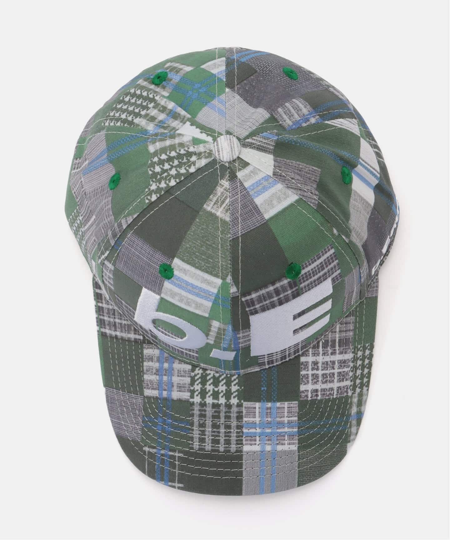 b.Eautiful/ビューティフル】b.E Hat(GREEN MIX CHECKER)（キャップ
