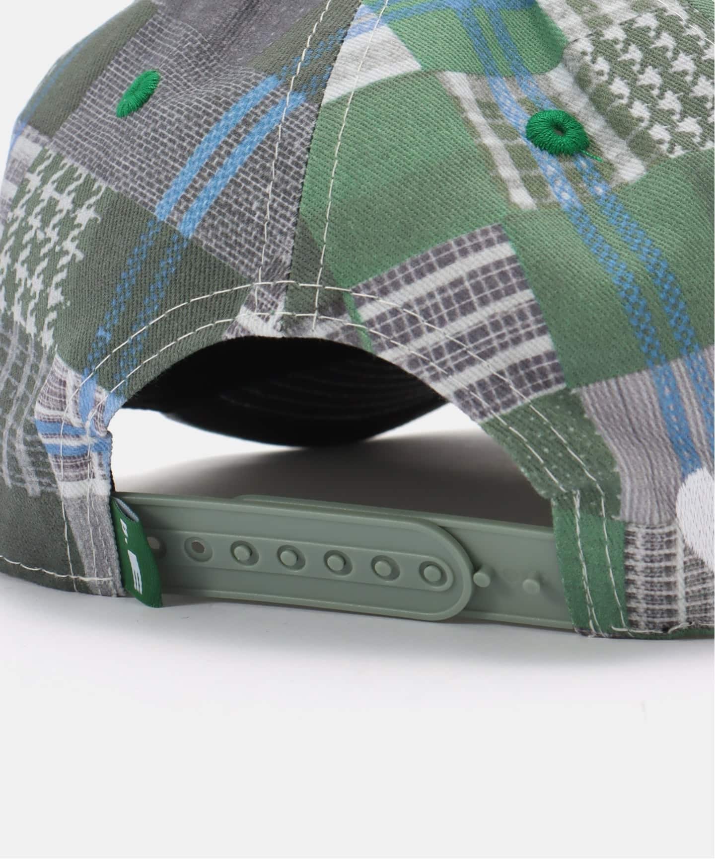 b.Eautiful/ビューティフル】b.E Hat(GREEN MIX CHECKER)（キャップ