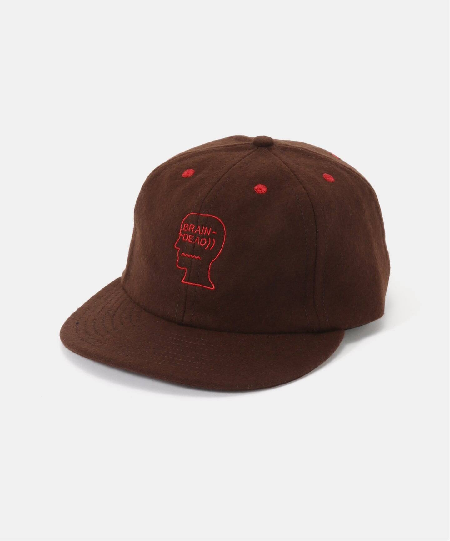 BRAIN DEAD 耳あて付きニット帽 赤・グレー hat \u2013 Brain Dead