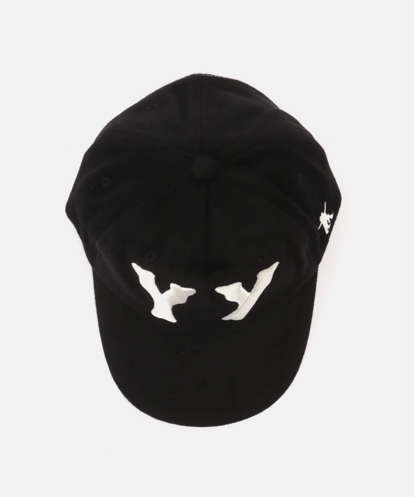 OPEN YY / オープン ワイワイ】 WovenYY WOOL HEART BONE BALL CAP(BLK