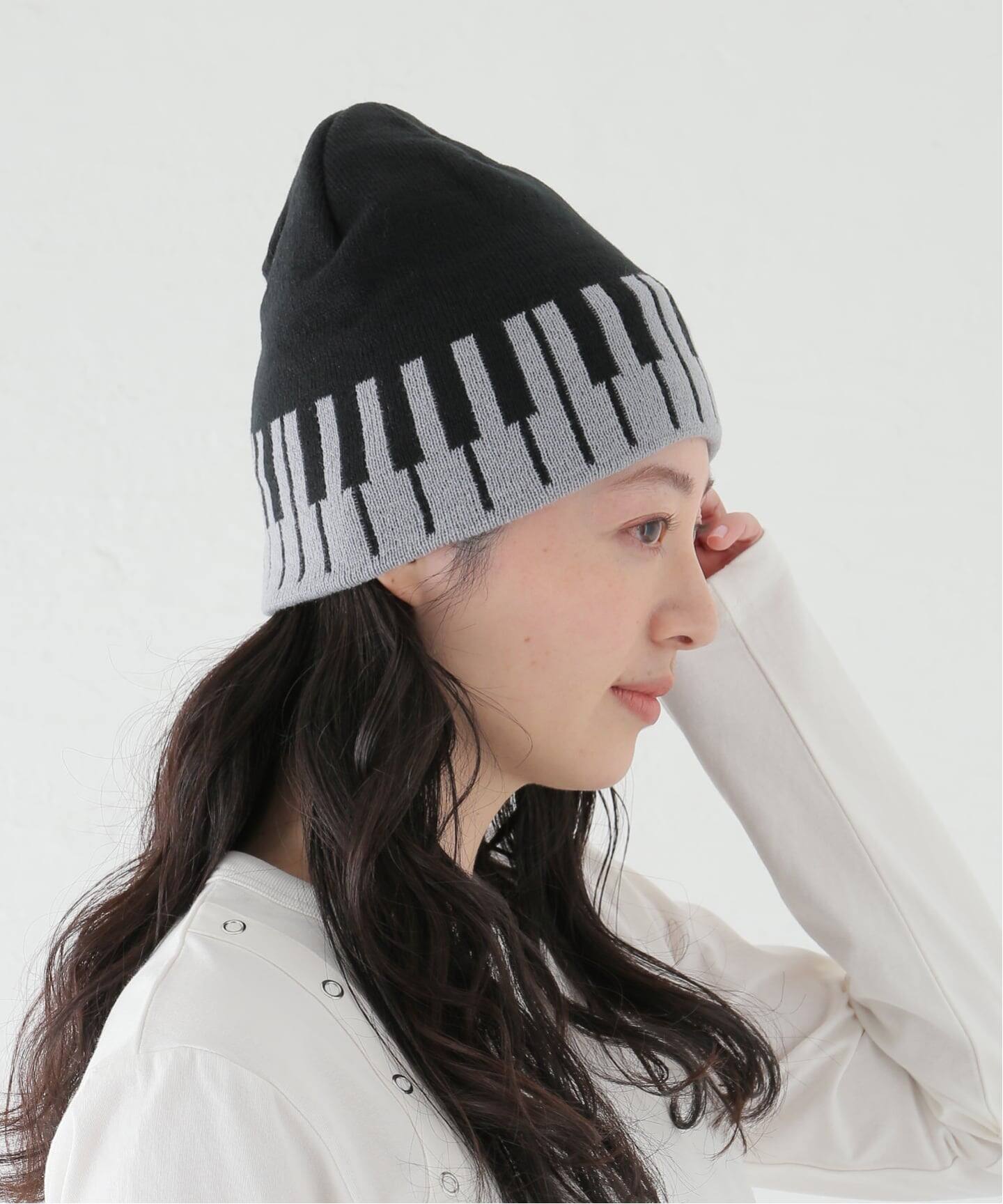 Praying/プレイング】Piano Key Beanie（ニットキャップ・ビーニー